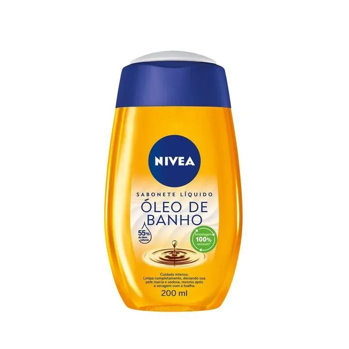 Sabonete liquido Nivea com Oleo de banho 200ml.