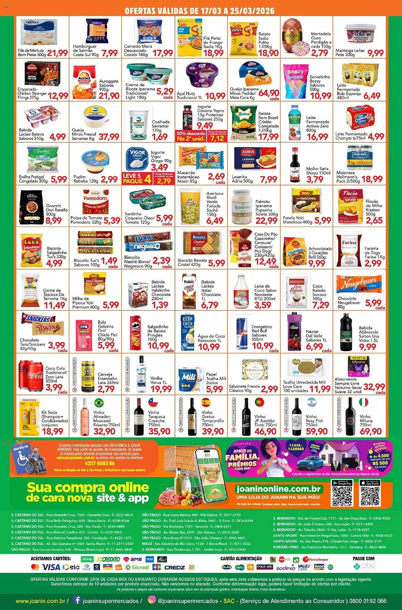 Encarte de Catálogo Supermercados Joanin 17 de março até 25 de março 2026 - Pagina 2
