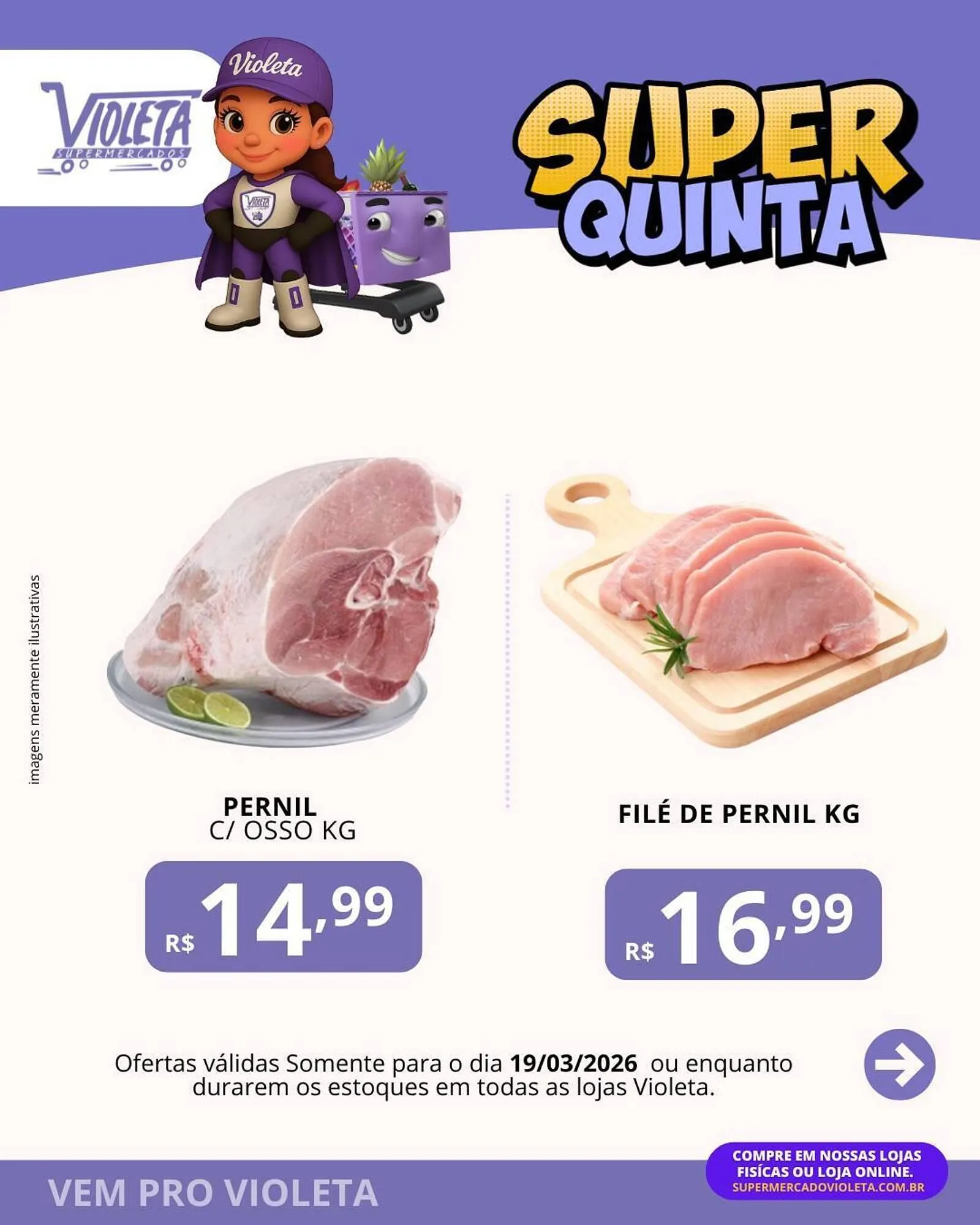 Encarte de Catálogo Violeta Supermercados 19 de março até 19 de março 2026 - Pagina 2
