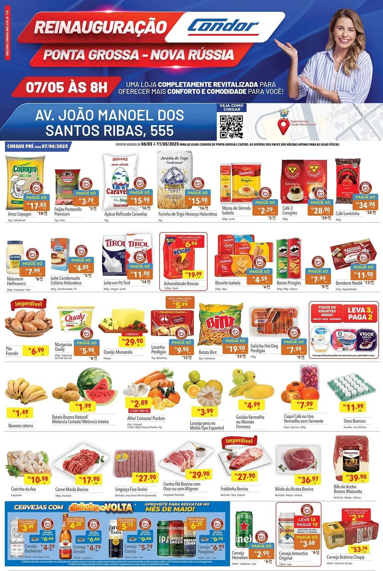 Encarte de Catálogo Supermercados Condor 8 de maio até 8 de maio 2025 - Pagina 1