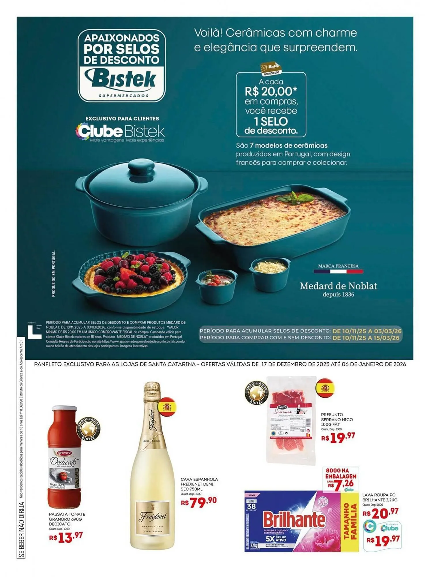 Encarte de Encarte Bistek Supermercados 18 de dezembro até 6 de janeiro 2026 - Pagina 1