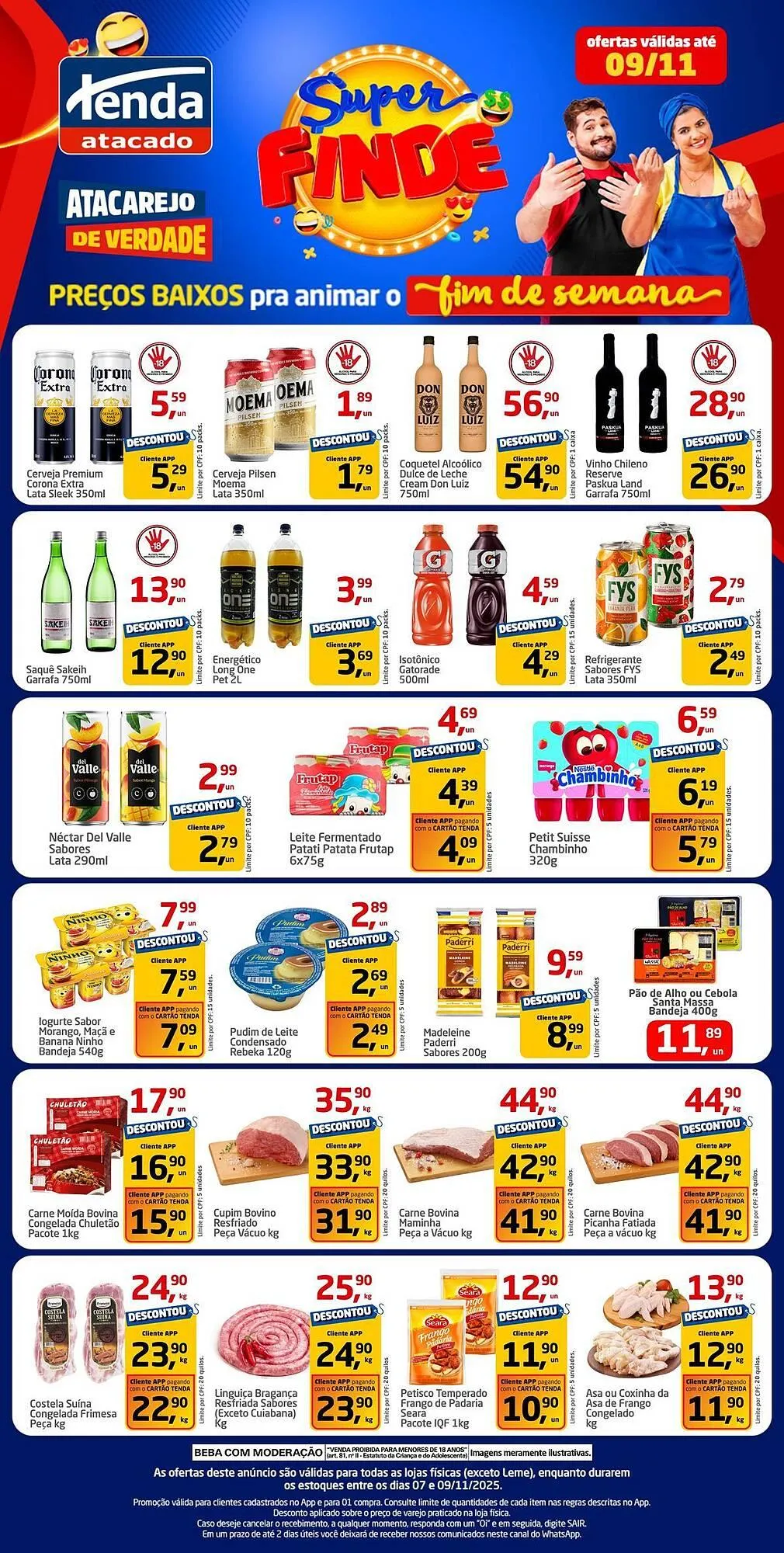 Encarte de Folheto Tenda Atacado 7 de novembro até 9 de novembro 2025 - Pagina 1