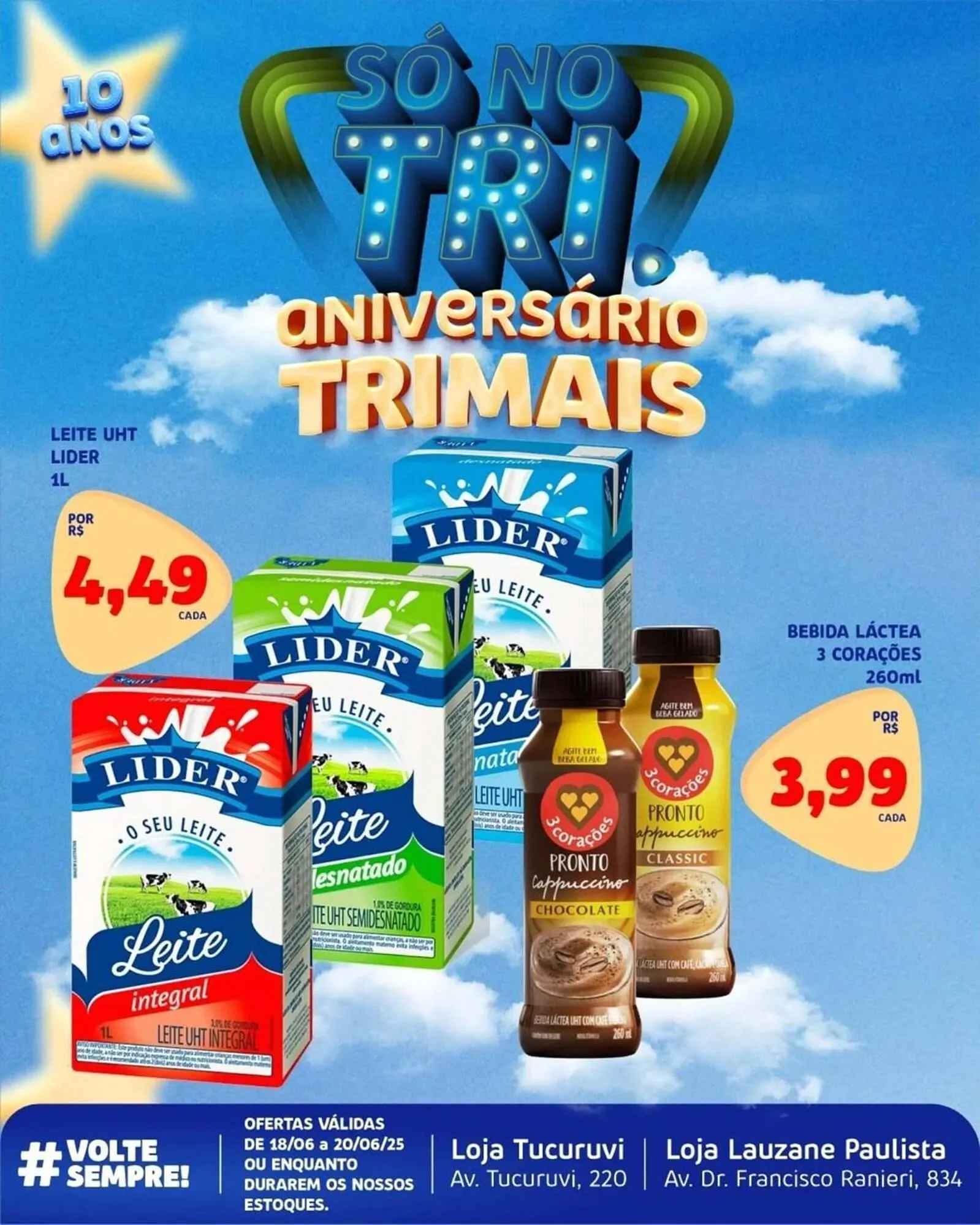 Encarte de Catálogo Trimais Supermercado 18 de junho até 20 de junho 2025 - Pagina 1