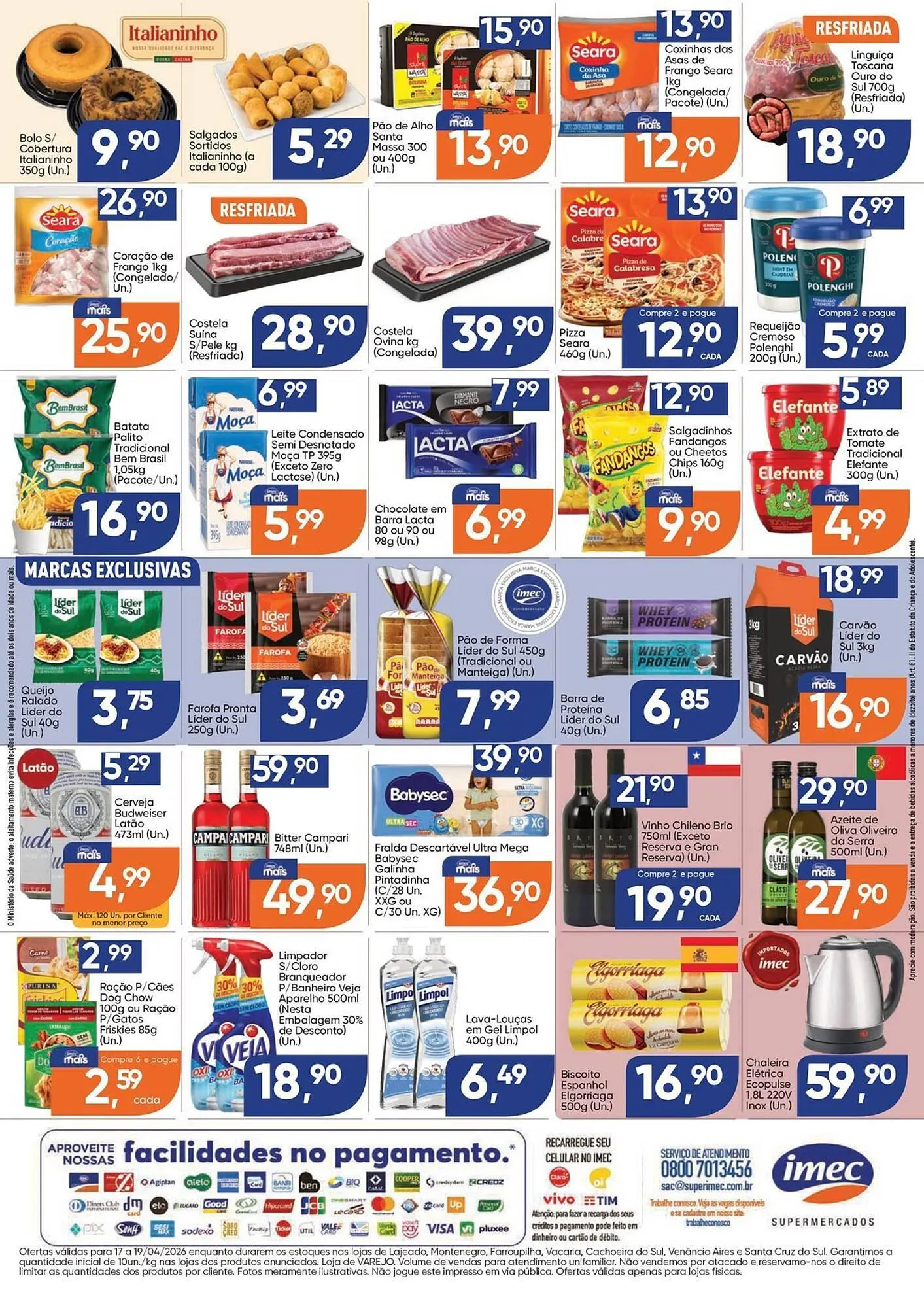 Encarte de Catálogo Imec Supermercados 17 de abril até 19 de abril 2026 - Pagina 2