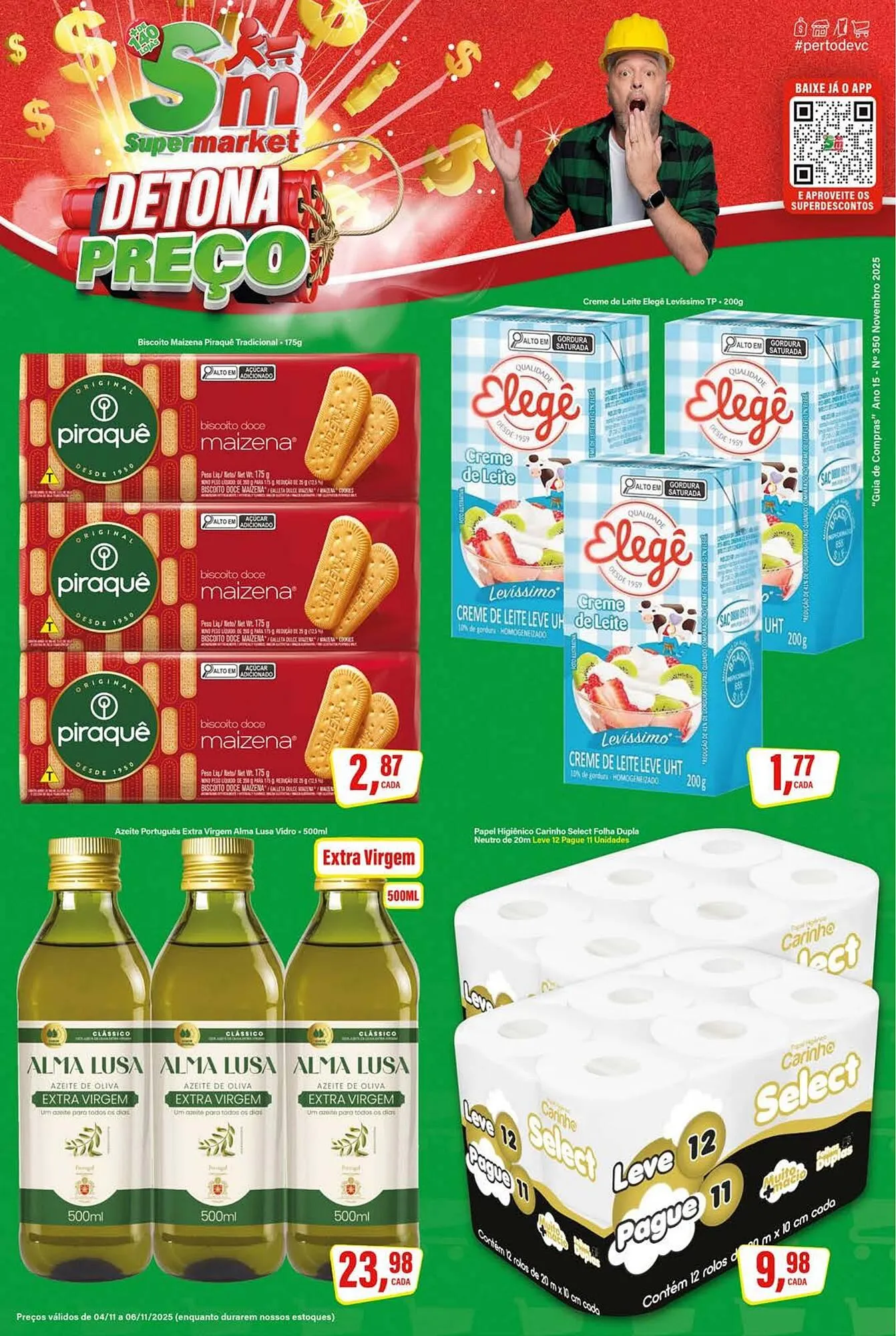 Encarte de Encarte Rede Supermarket 4 de novembro até 6 de novembro 2025 - Pagina 1