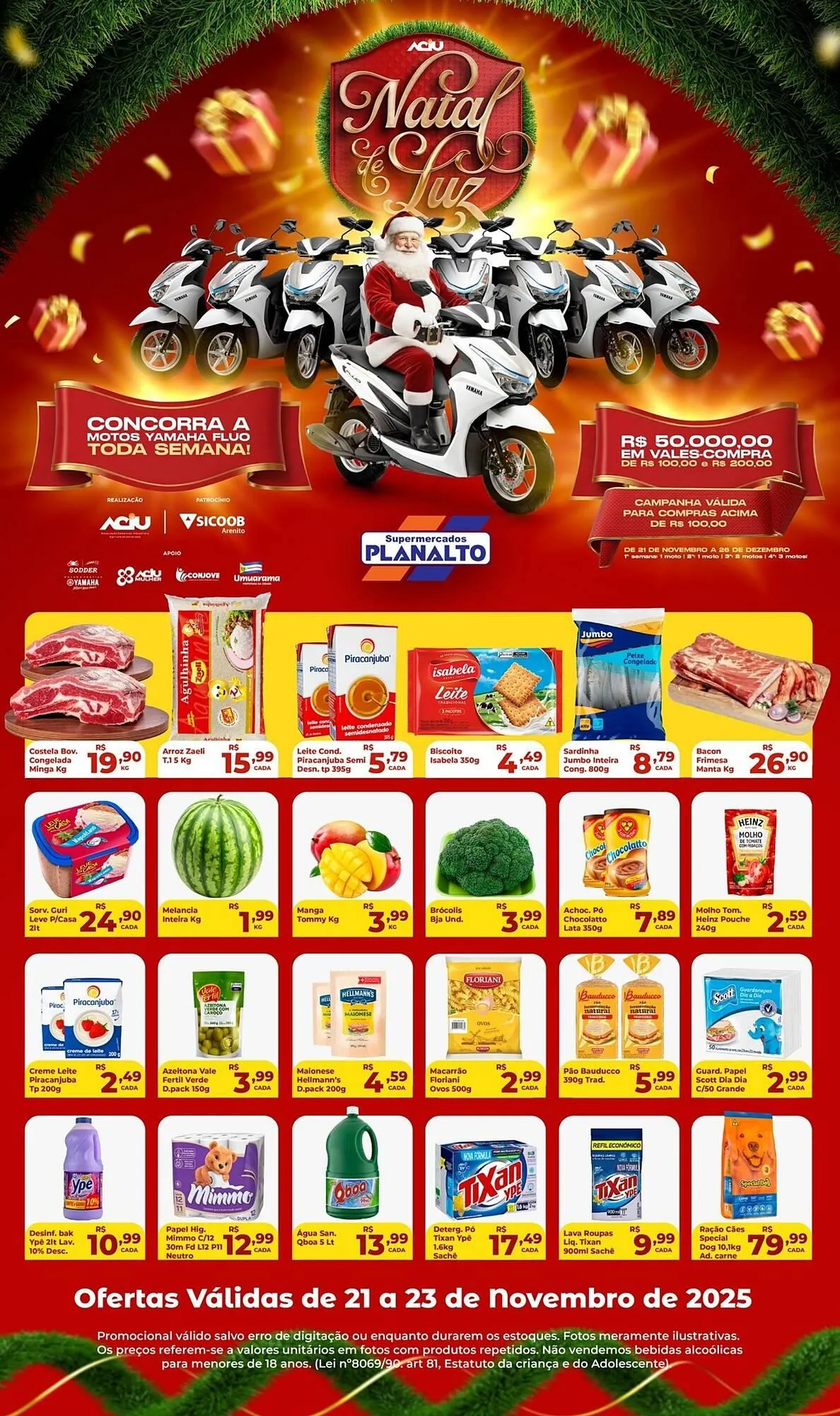 Encarte de Catálogo Supermercados Planalto 21 de novembro até 23 de novembro 2025 - Pagina 1