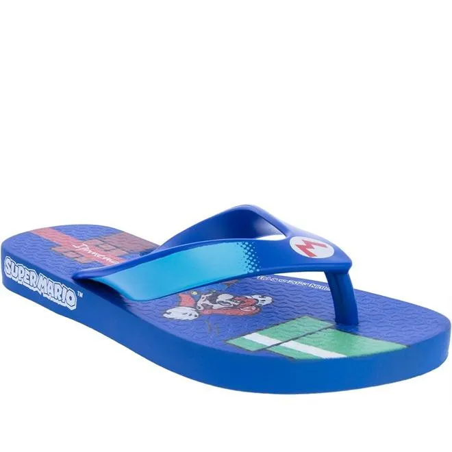 Chinelo Infantil Ipanema Super Mario Azul