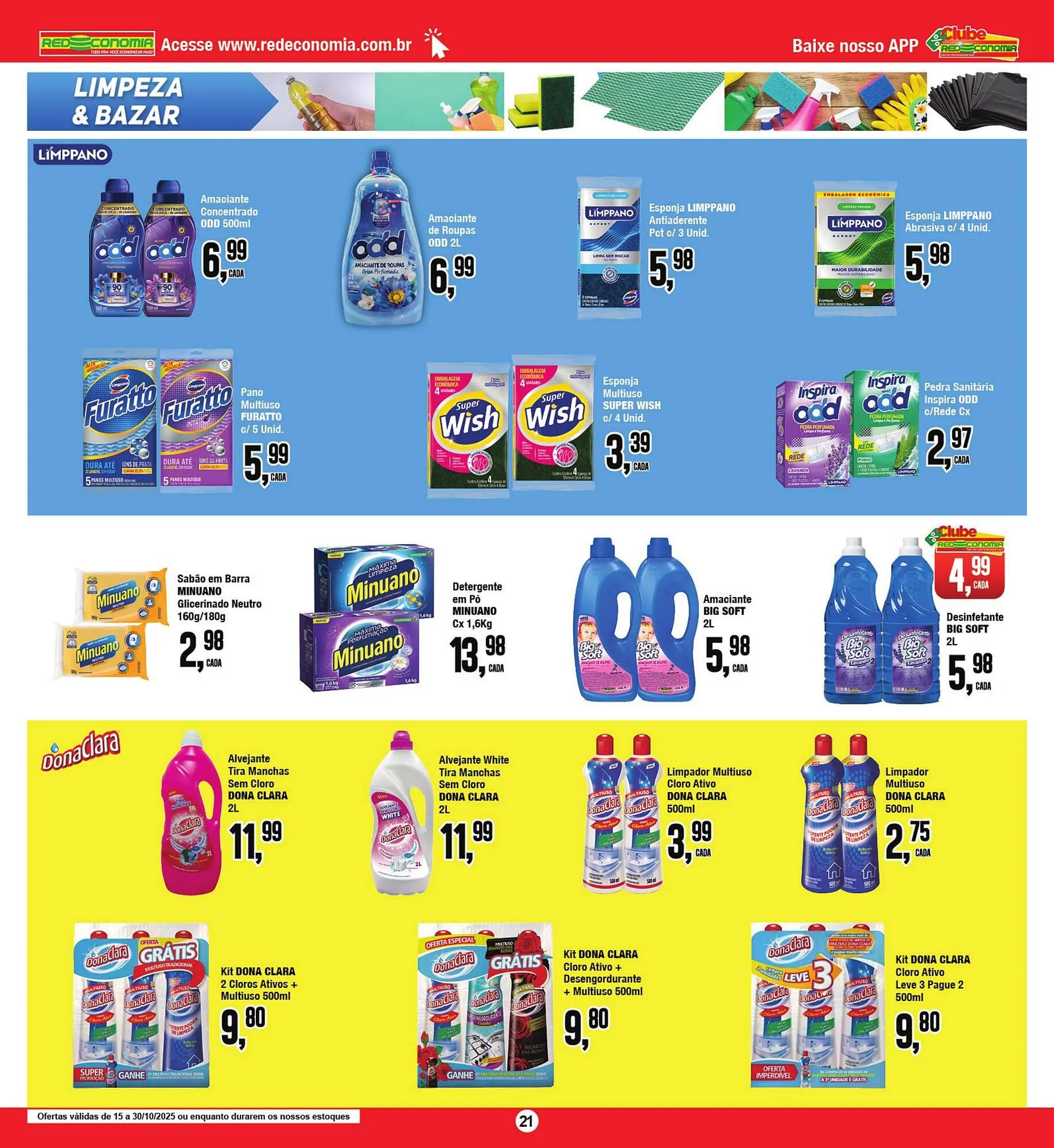 Encarte de Encarte Rede Economia 15 de outubro até 30 de outubro 2025 - Pagina 21