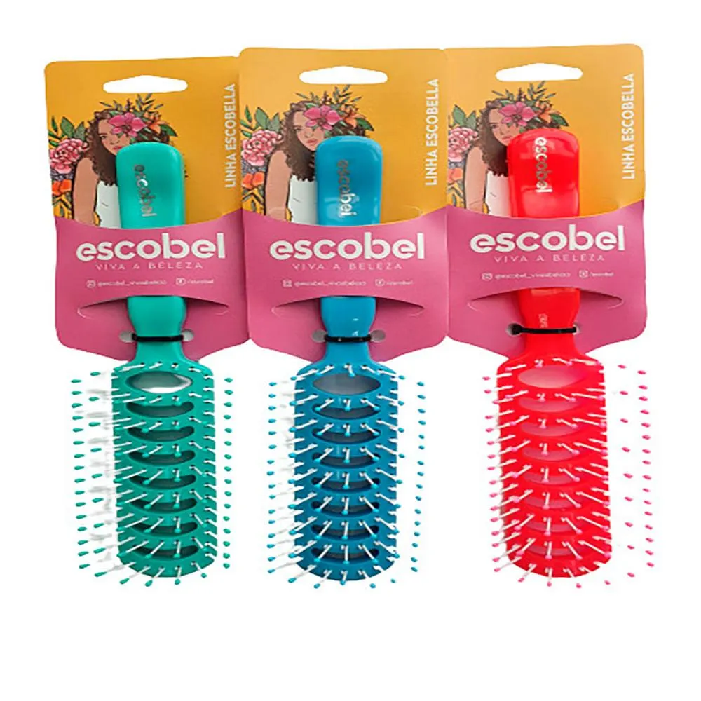 Escova de Cabelo Escobella Keiko Esqueletada Sortida 618 - Escobel