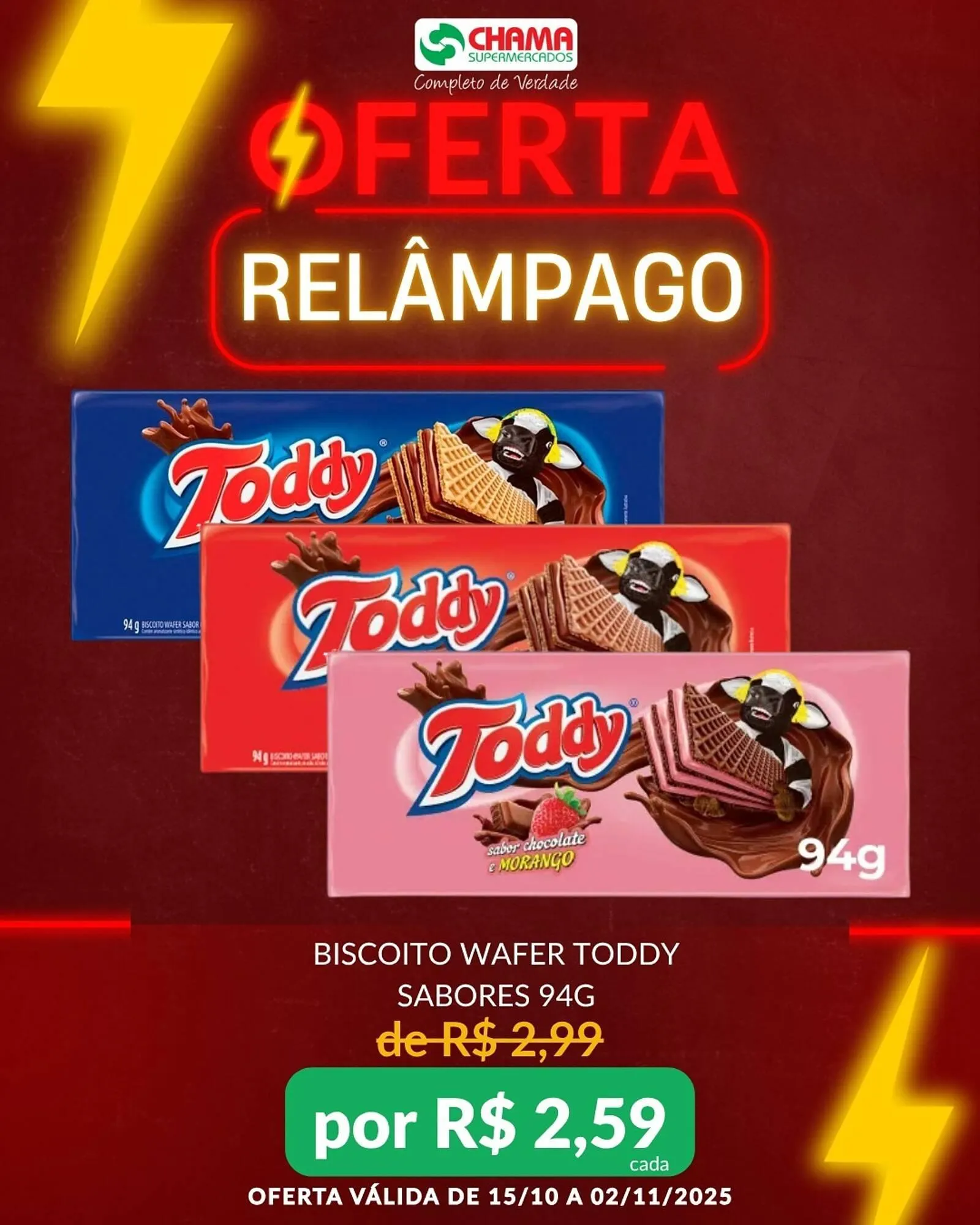 Encarte de Catálogo Chama Supermercados 15 de outubro até 2 de novembro 2025 - Pagina 3