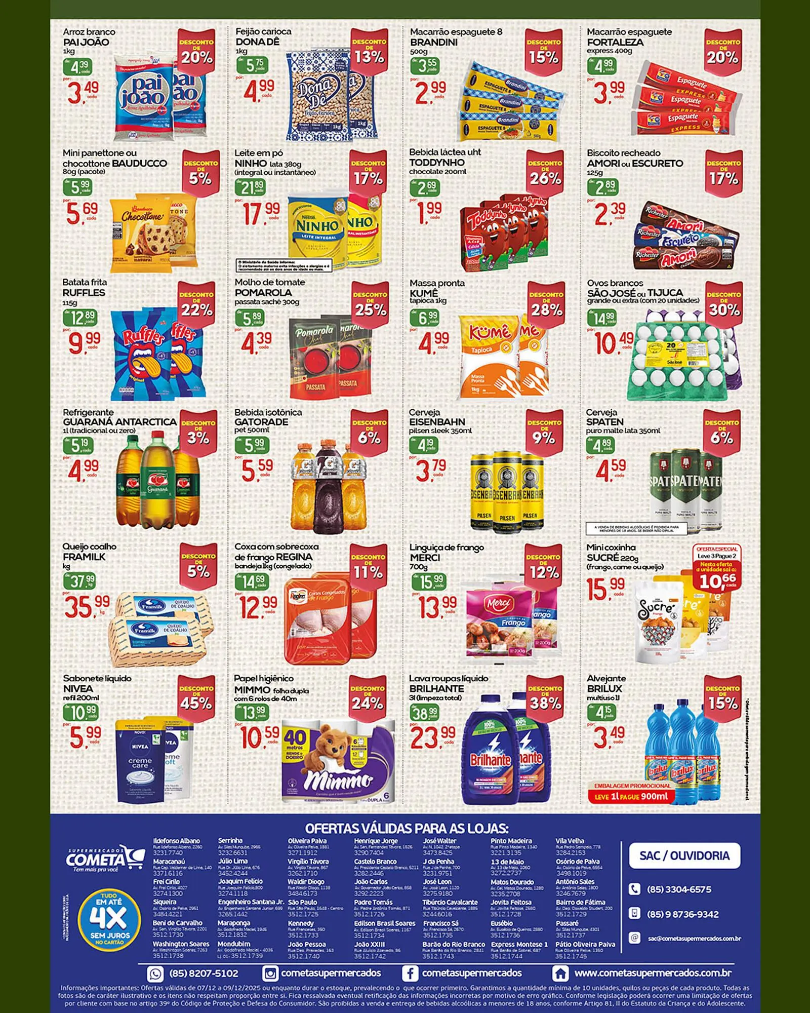 Encarte de Encarte Cometa Supermercados 7 de dezembro até 9 de dezembro 2025 - Pagina 3