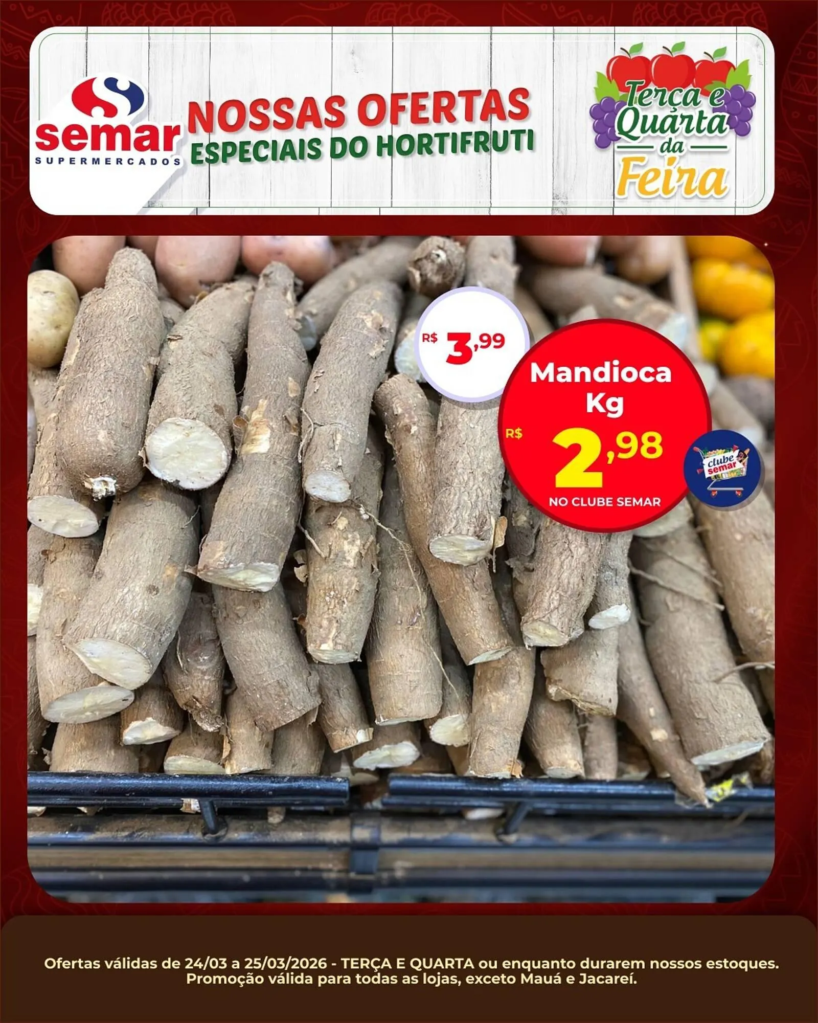 Encarte de Folheto Semar Supermercado 24 de março até 25 de março 2026 - Pagina 3