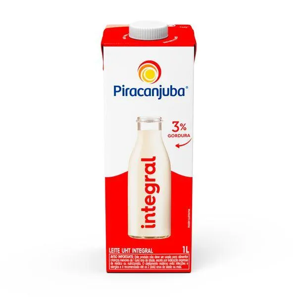Leite Piracanjuba UHT Integral 1l