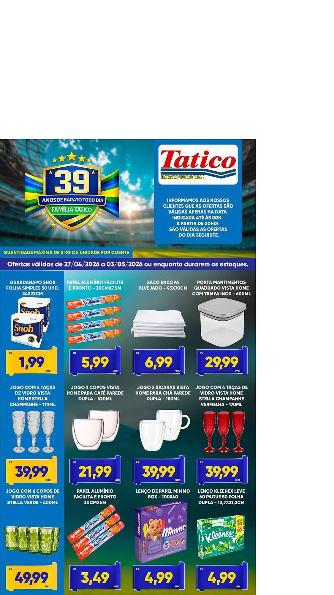 Encarte de Tabloide Tatico 27 de abril até 3 de maio 2026 - Pagina 9
