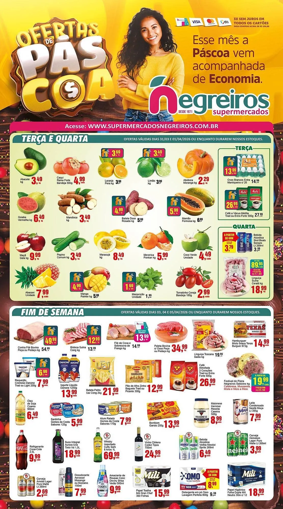 Encarte de Folheto Negreiros 31 de março até 6 de abril 2026 - Pagina 1