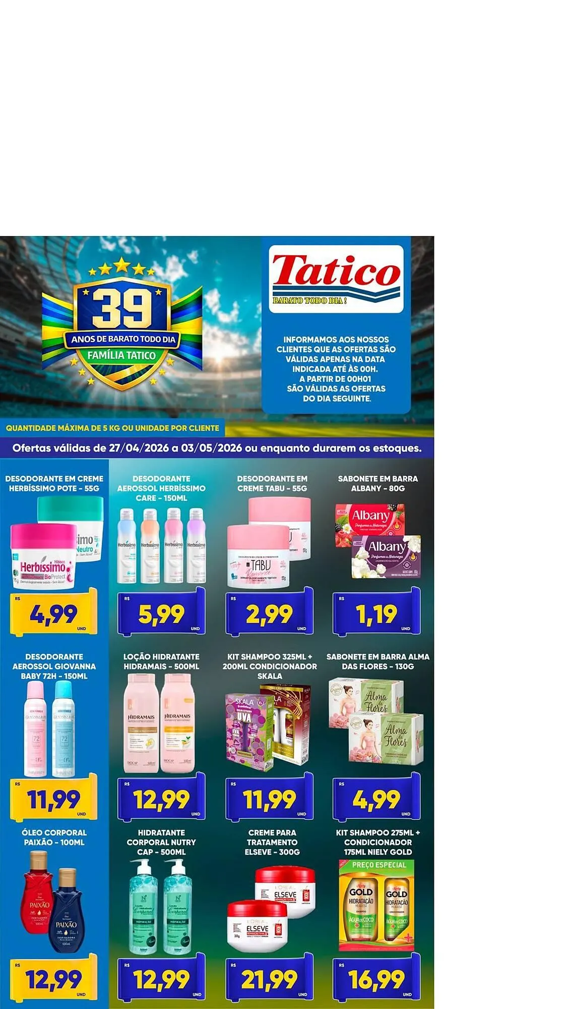 Encarte de Tabloide Tatico 27 de abril até 3 de maio 2026 - Pagina 7