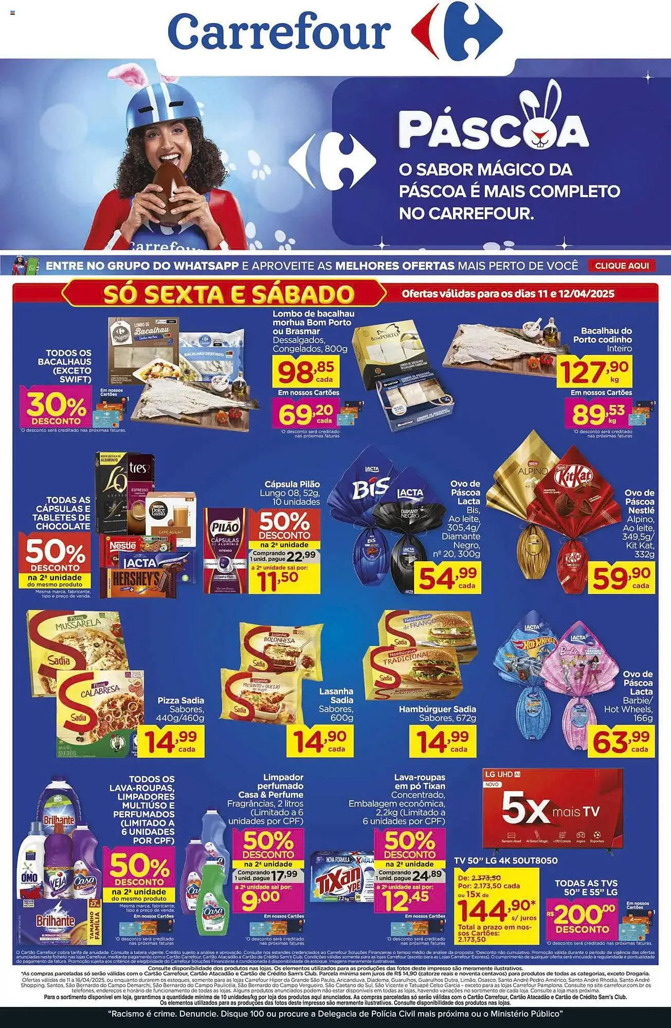 Encarte de Catálogo Carrefour 11 de abril até 16 de abril 2025 - Pagina 1