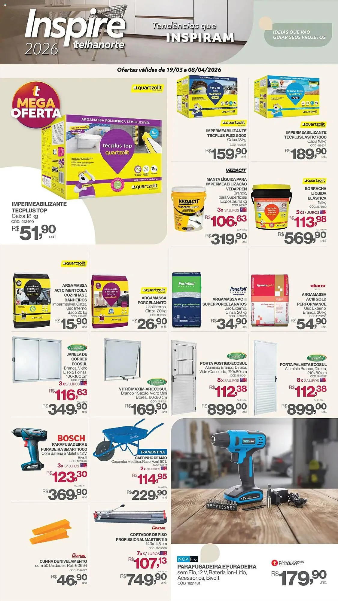 Encarte de Catálogo Telhanorte 19 de março até 8 de abril 2026 - Pagina 8
