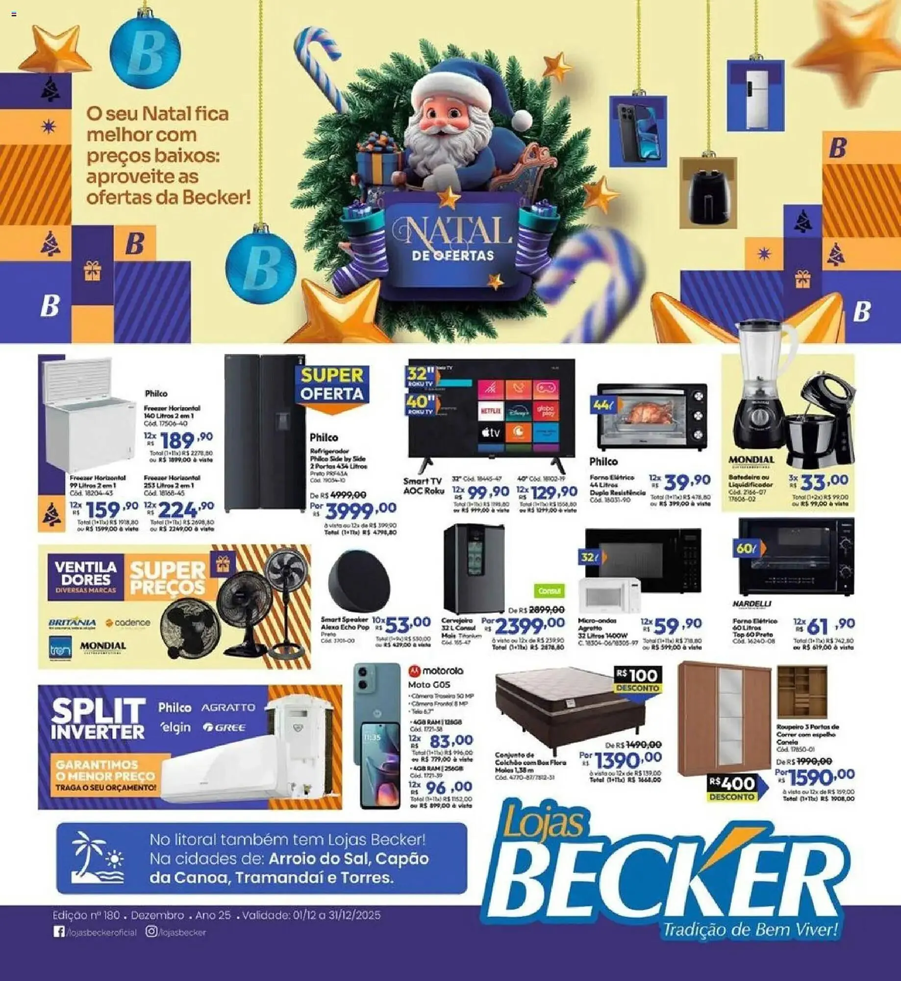 Encarte de Folheto Lojas Becker 1 de dezembro até 31 de dezembro 2025 - Pagina 1