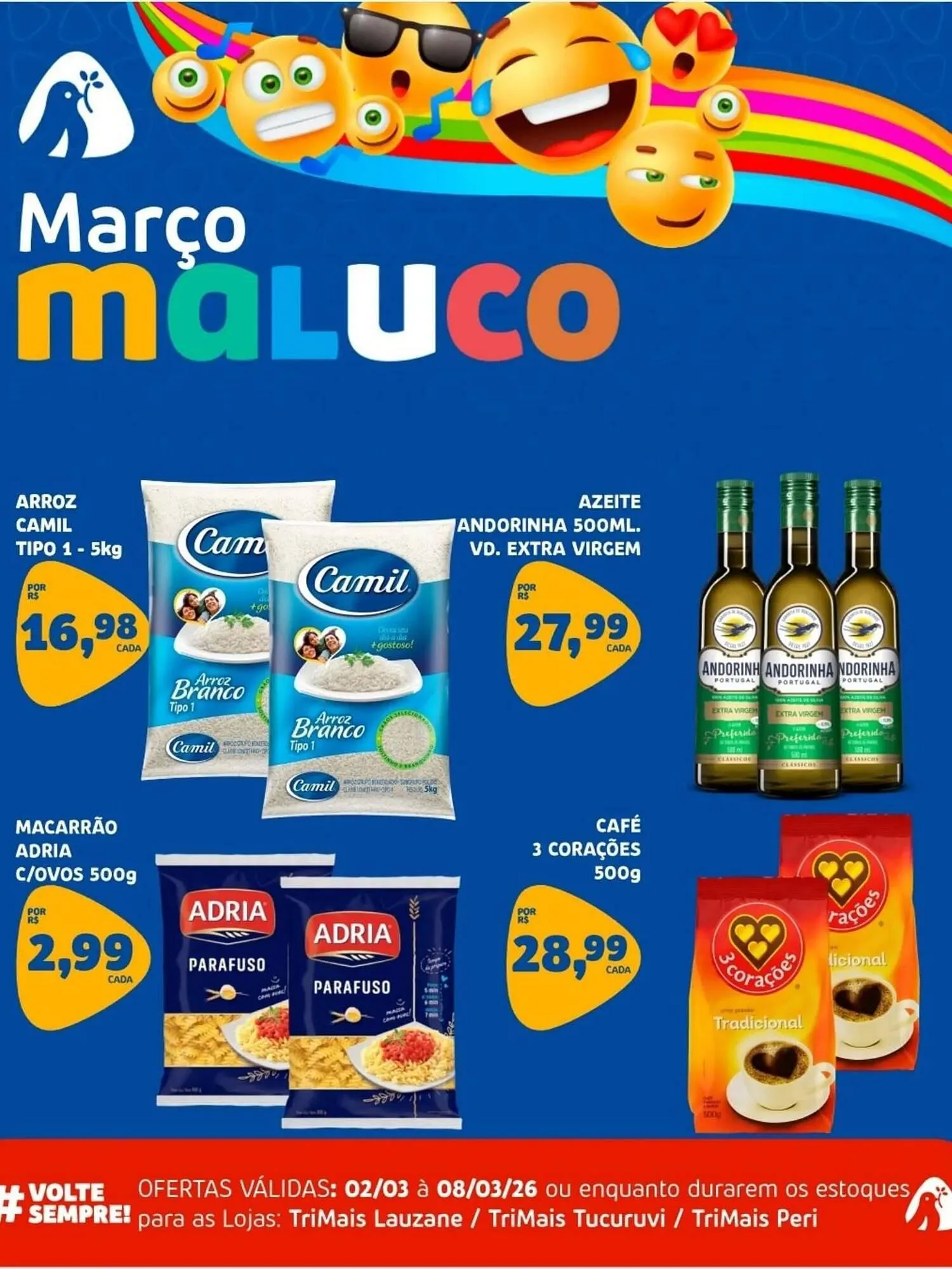Encarte de Catálogo Trimais Supermercado 2 de março até 8 de março 2026 - Pagina 1