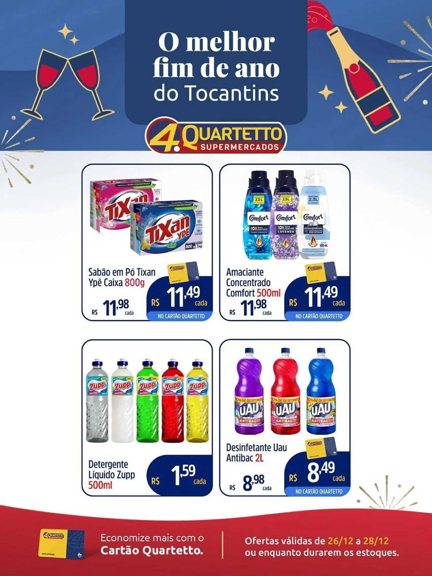 Encarte de Catálogo Quartetto Supermercados 26 de dezembro até 28 de dezembro 2025 - Pagina 1