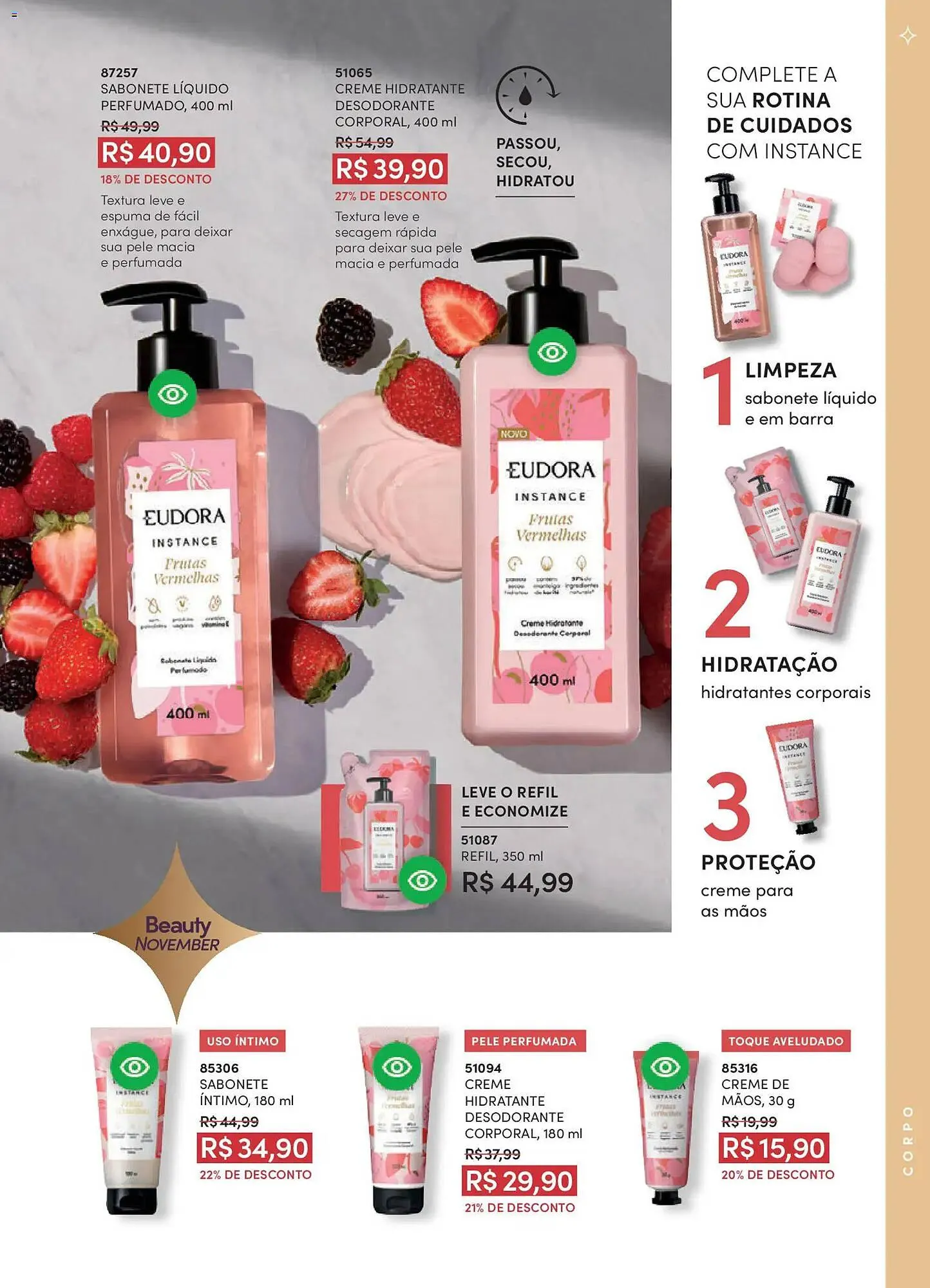 Encarte de Catálogo Eudora 29 de outubro até 27 de novembro 2025 - Pagina 100