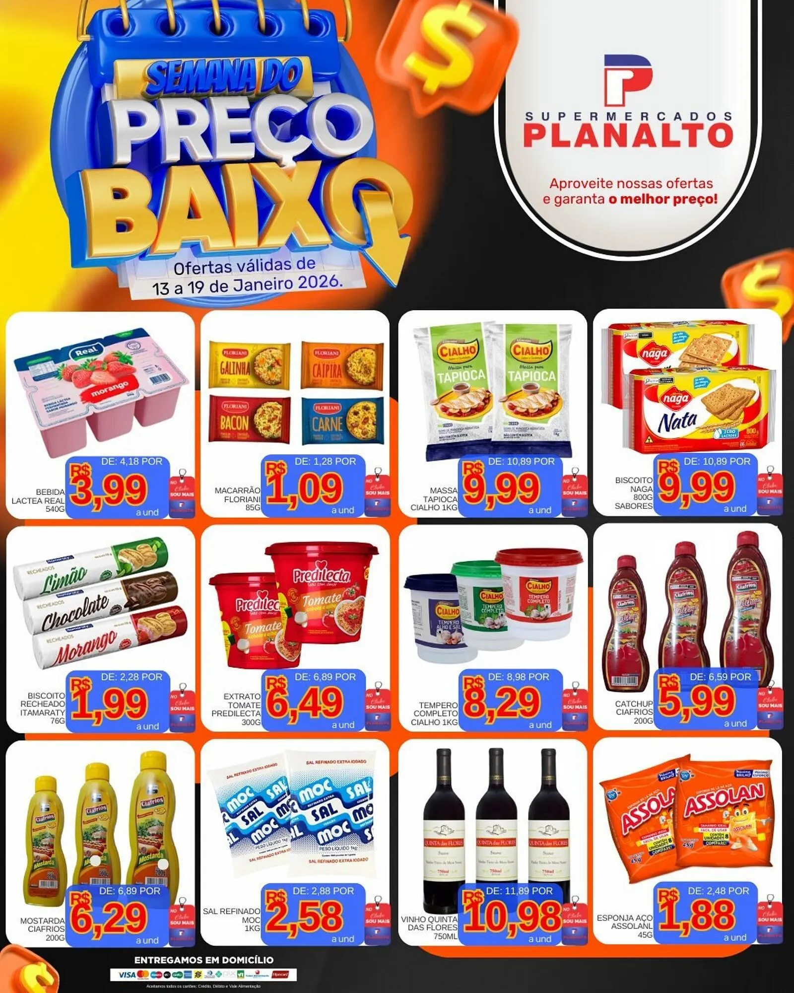 Encarte de Catálogo Supermercados Planalto 13 de janeiro até 19 de janeiro 2026 - Pagina 1