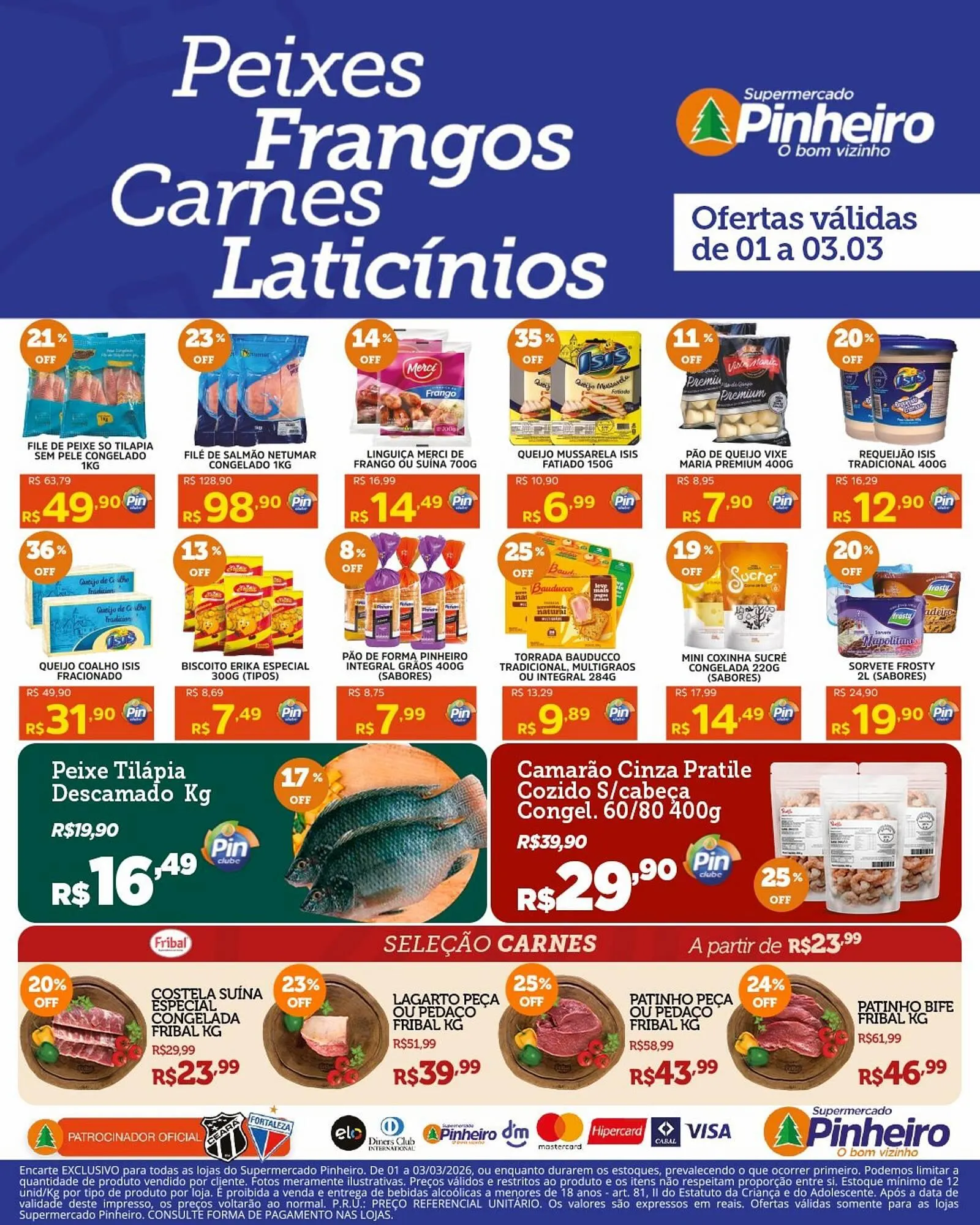 Encarte de Encarte Pinheiro Supermercado 2 de março até 3 de março 2026 - Pagina 1