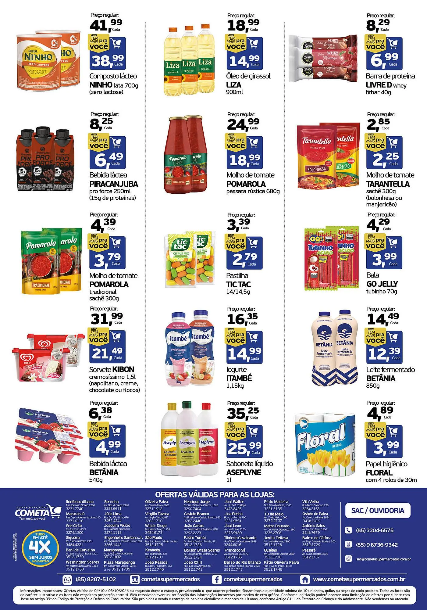 Encarte de Encarte Cometa Supermercados 2 de outubro até 8 de outubro 2025 - Pagina 2