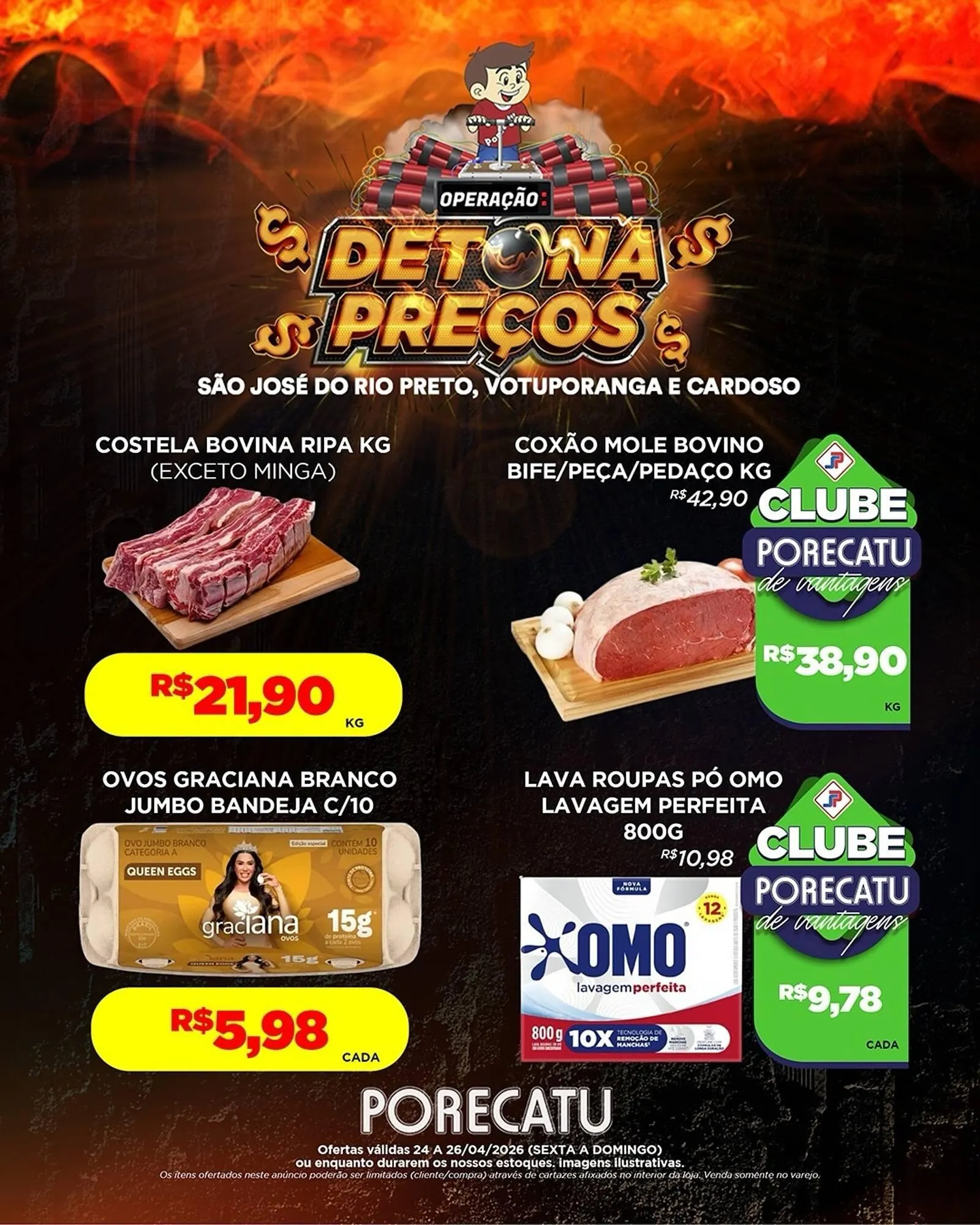 Encarte de Catálogo Supermercado Porecatu 24 de abril até 26 de abril 2026 - Pagina 2