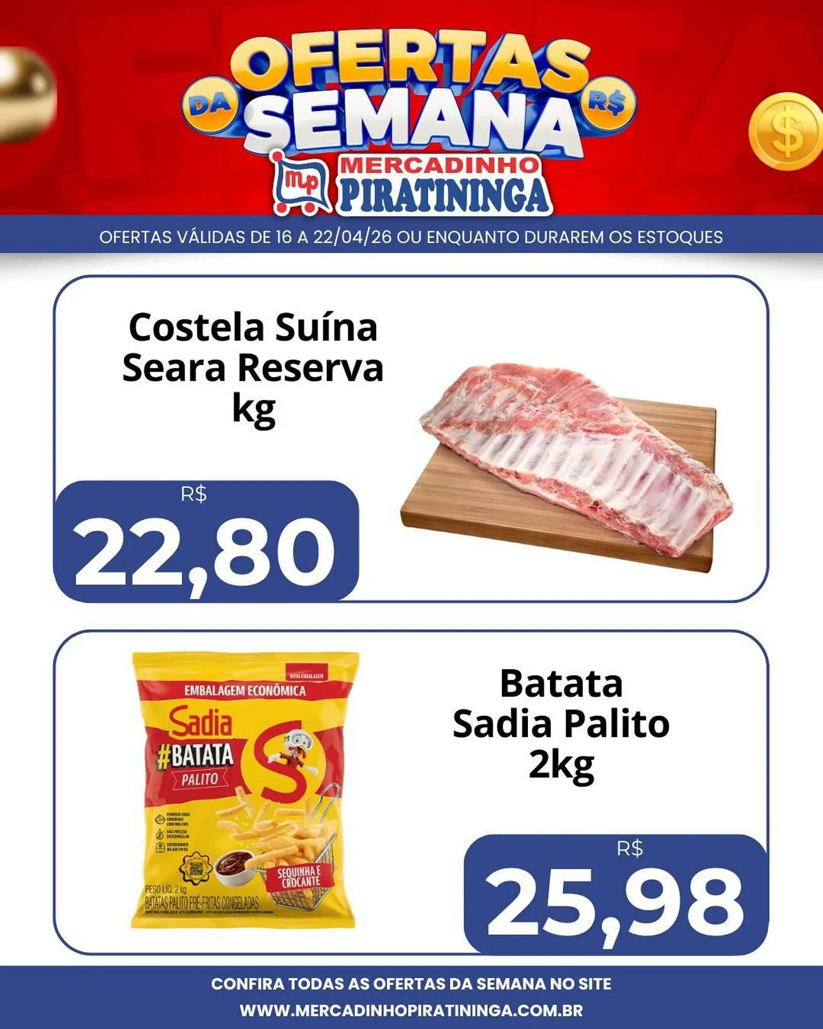 Encarte de Catálogo Mercadinho Piratininga 16 de abril até 22 de abril 2026 - Pagina 2