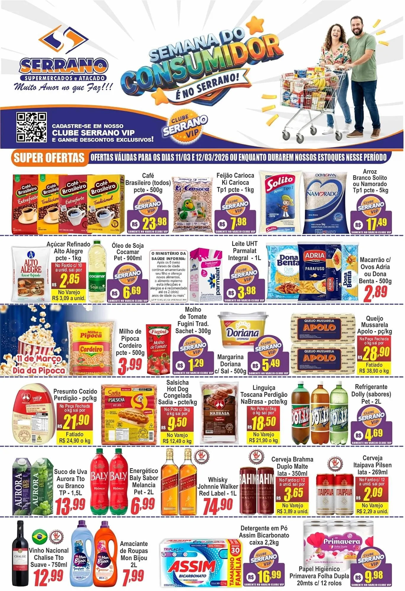 Encarte de Catálogo Serrano Supermercado 10 de março até 17 de março 2026 - Pagina 1
