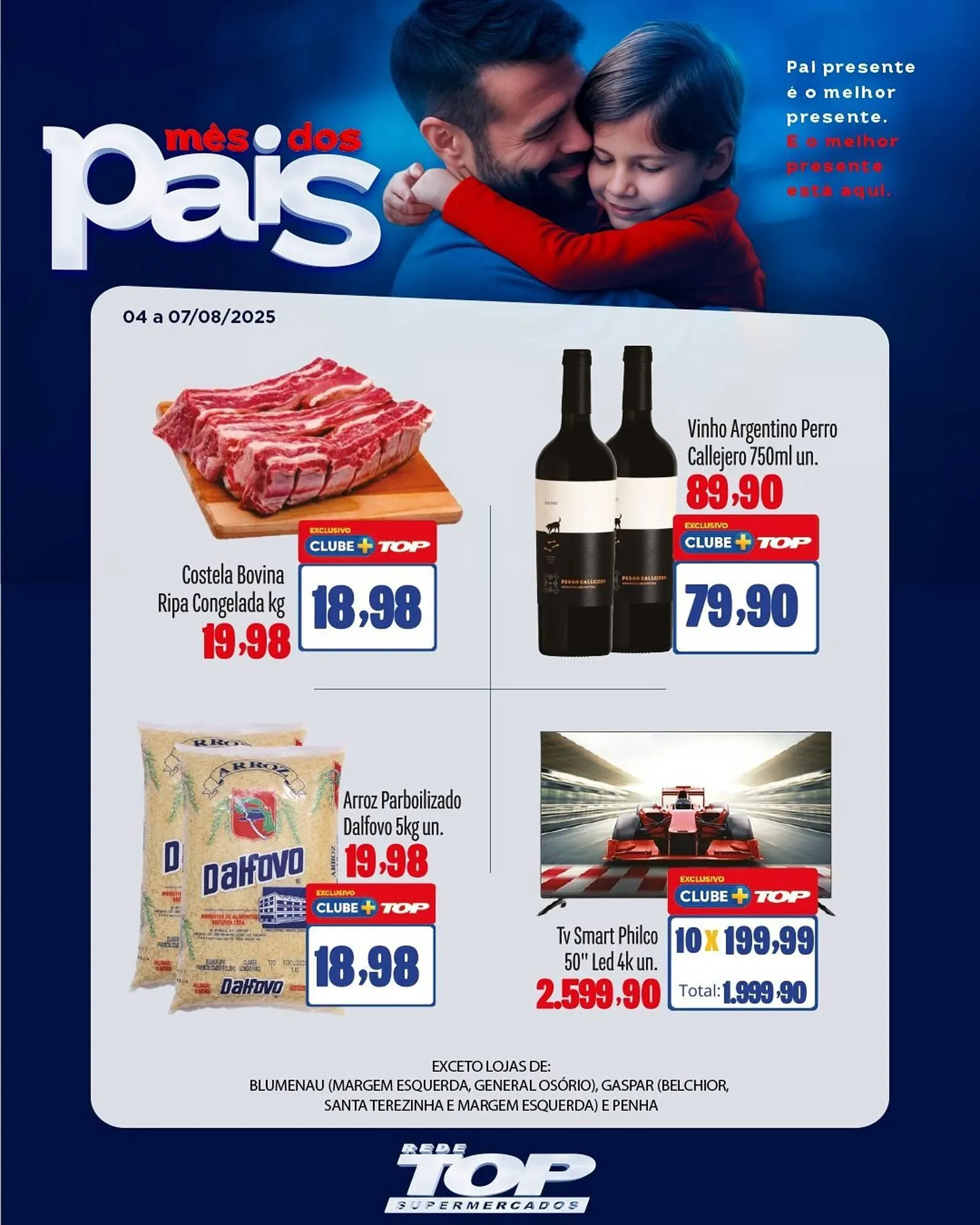 Encarte de Catálogo Rede Top 4 de agosto até 7 de agosto 2025 - Pagina 1