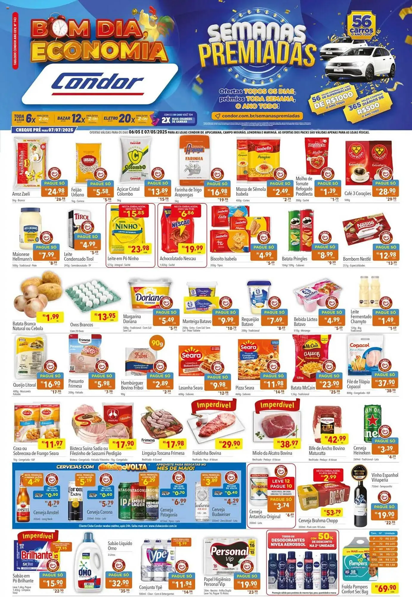 Encarte de Catálogo Supermercados Condor 6 de maio até 7 de maio 2025 - Pagina 1