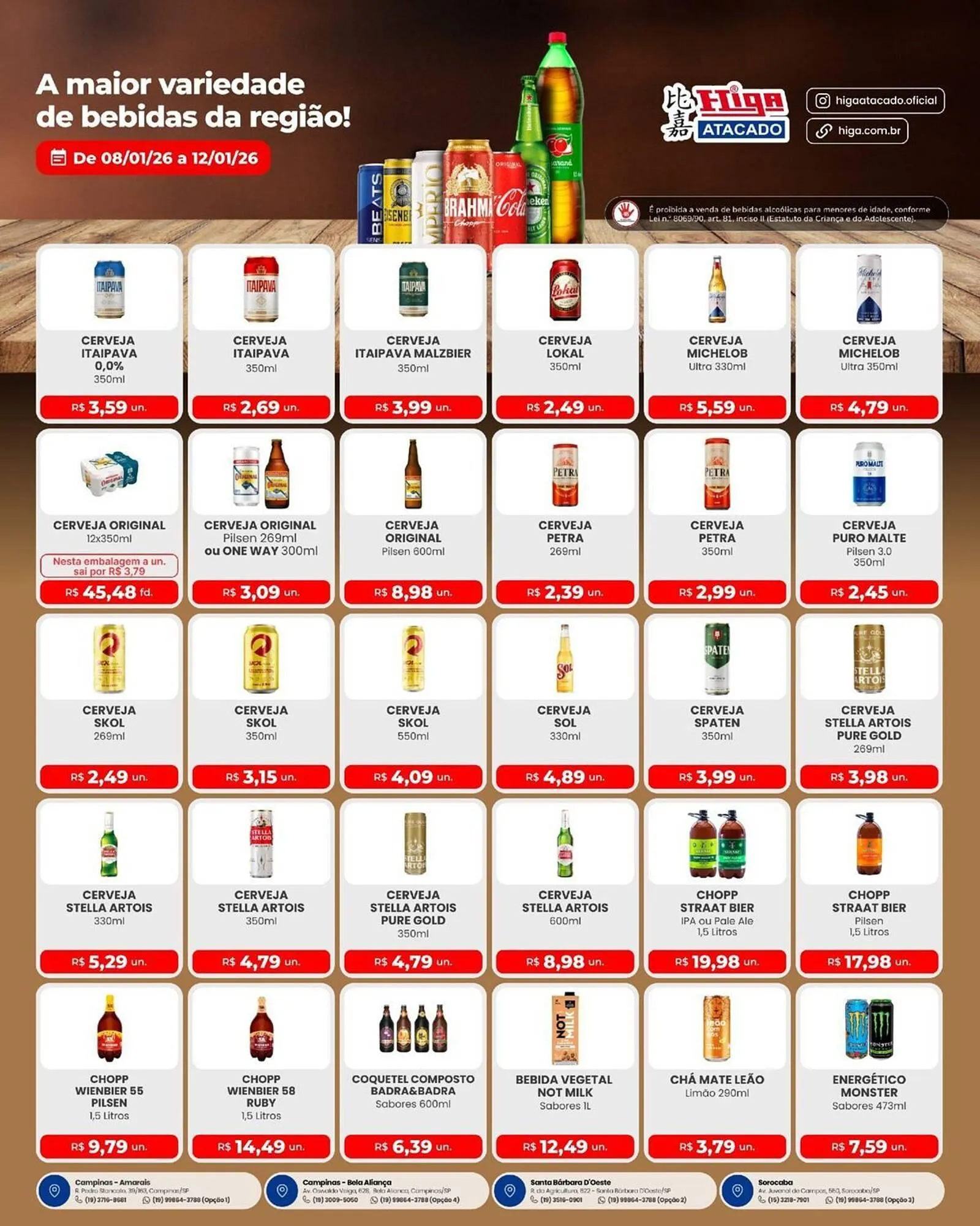 Encarte de Folheto Higa Atacado 8 de janeiro até 12 de janeiro 2026 - Pagina 2