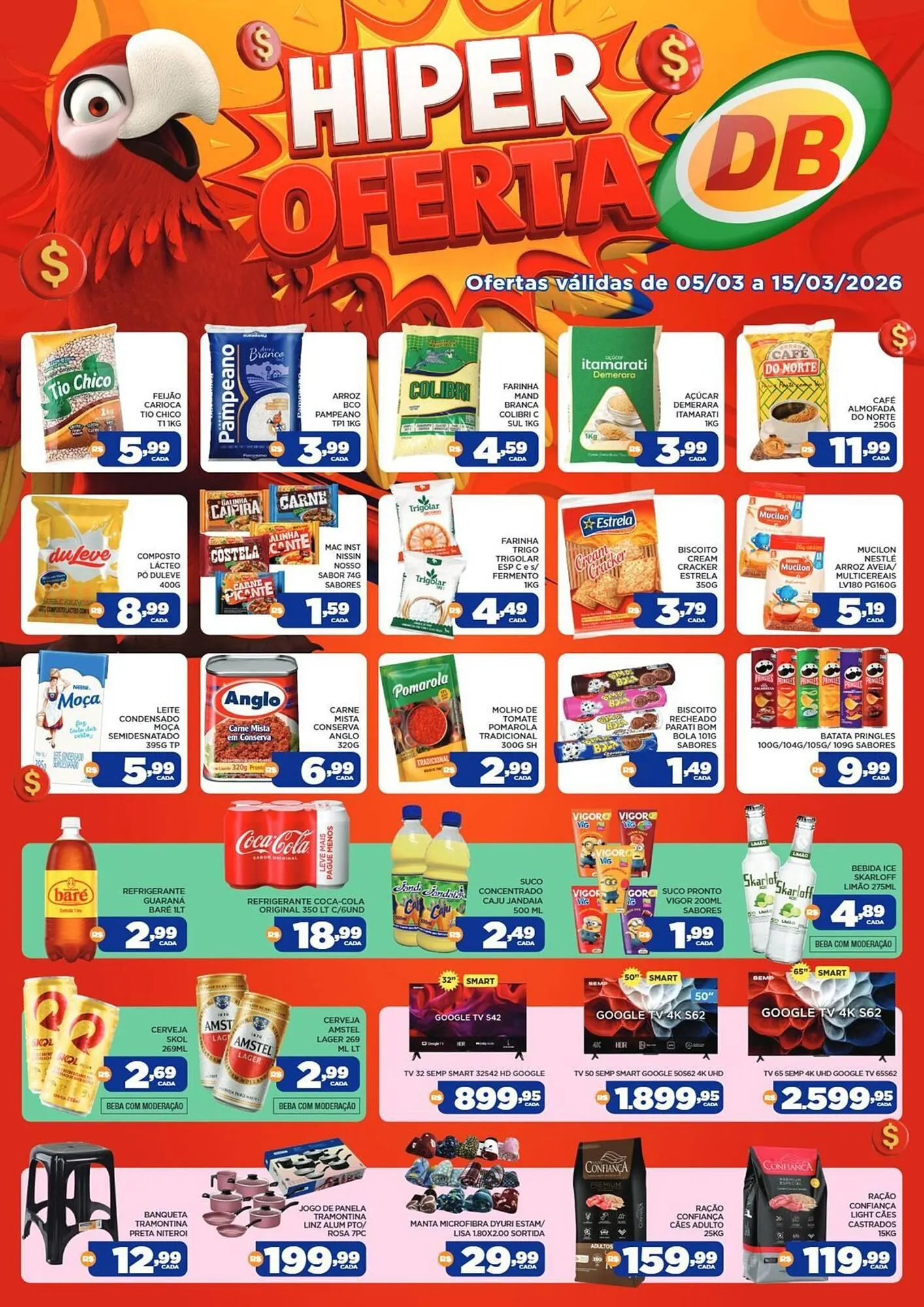 Encarte de Catálogo DB Supermercados 5 de março até 15 de março 2026 - Pagina 1