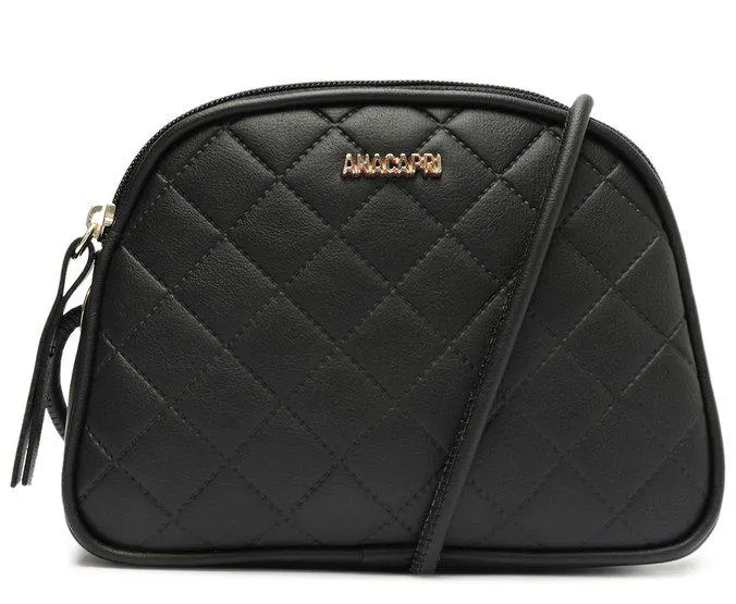 Bolsa Crossbody Pequena Preta Matelassê