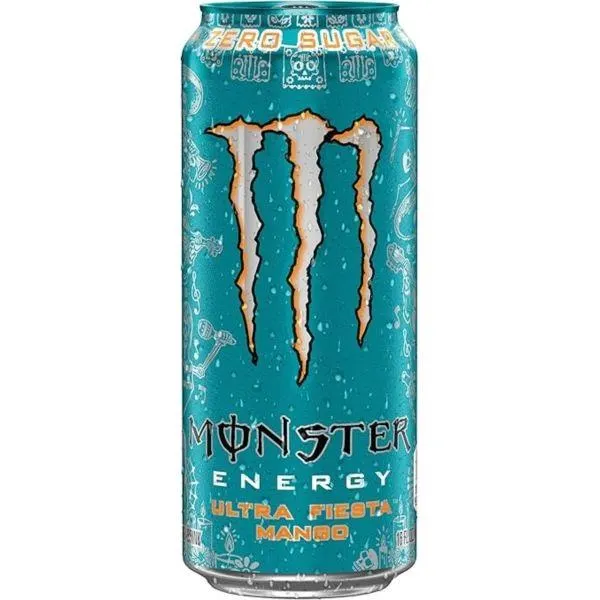 Energético Lata Ultra Fiesta Mango Zero 473ml Monster