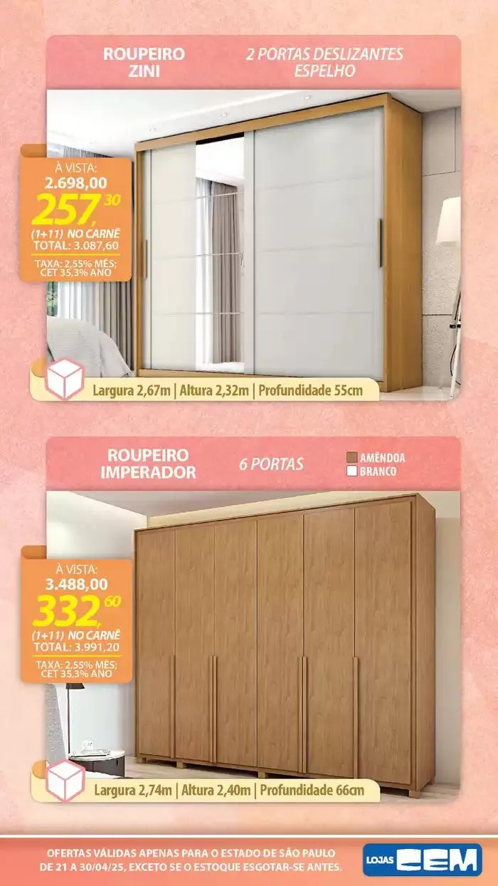 Encarte de Encarte Lojas Cem 18 de abril até 30 de abril 2025 - Pagina 95