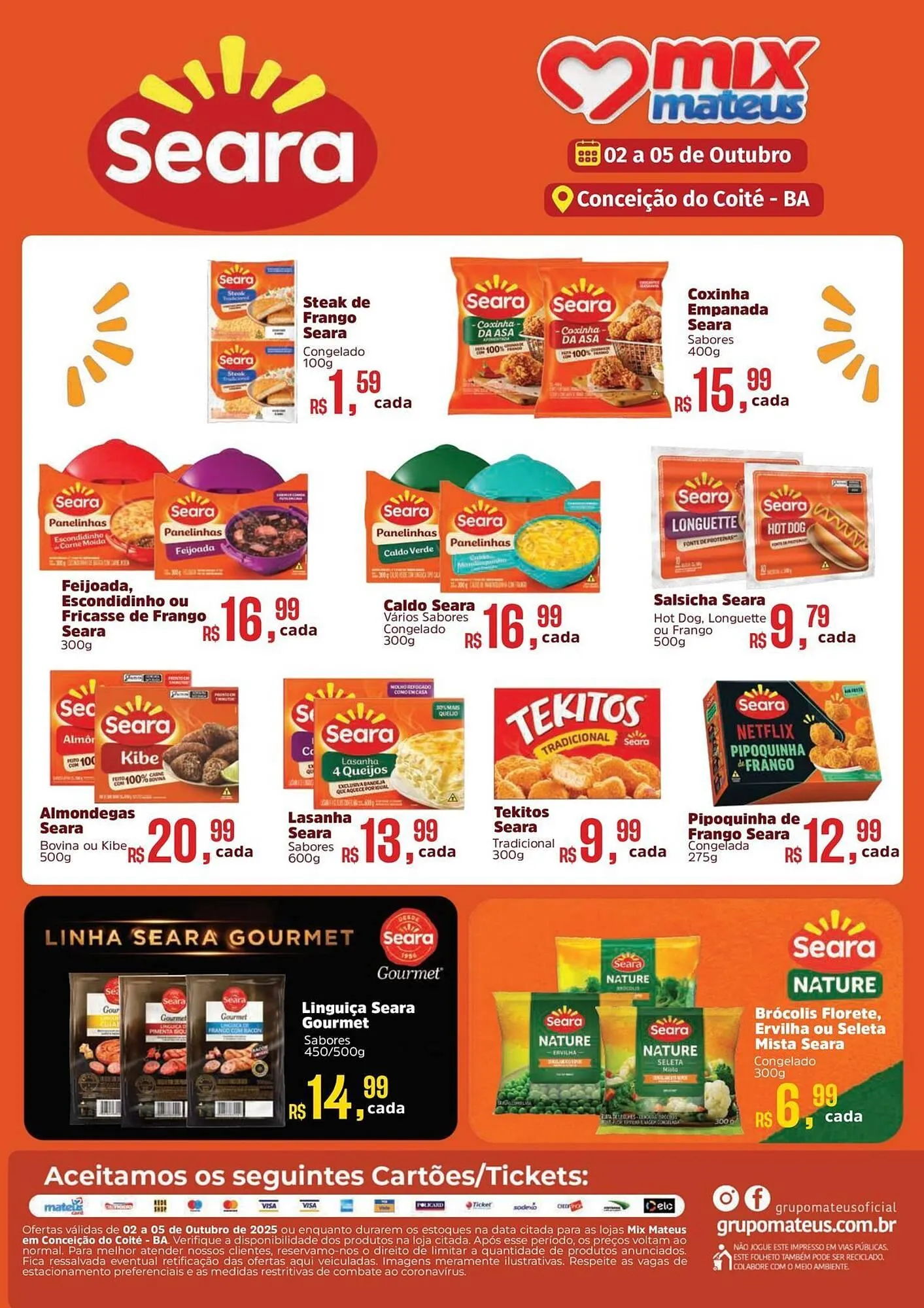 Encarte de Catálogo Supermercados Mateus 2 de outubro até 5 de outubro 2025 - Pagina 1