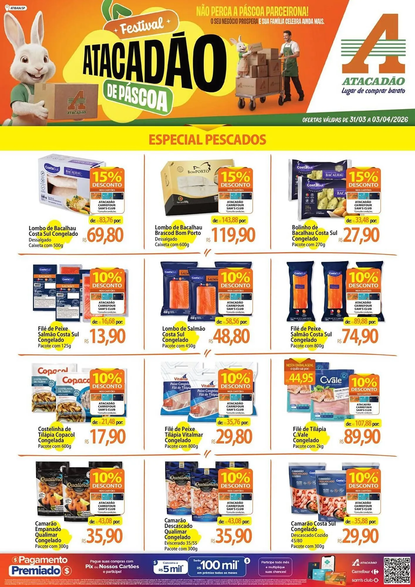 Encarte de Folheto Atacadão 31 de março até 3 de maio 2026 - Pagina 1