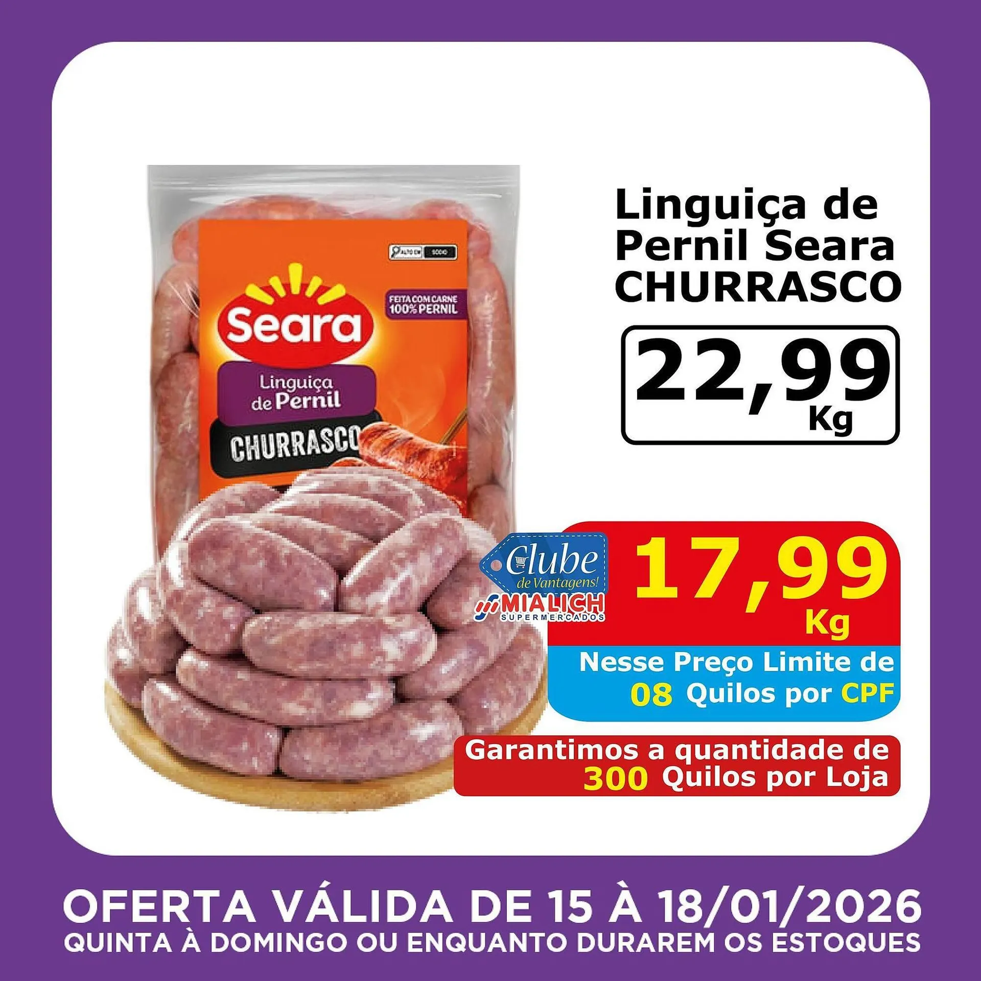 Encarte de Catálogo Mialich Supermercados 15 de janeiro até 18 de janeiro 2026 - Pagina 3