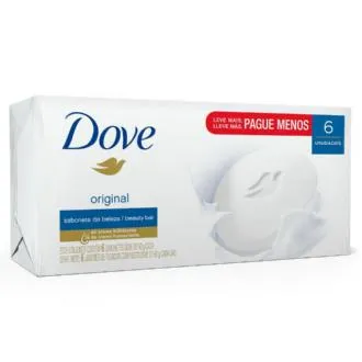 KIT SABONETE DOVE ORIGINAL 90G 6 UNIDADES
