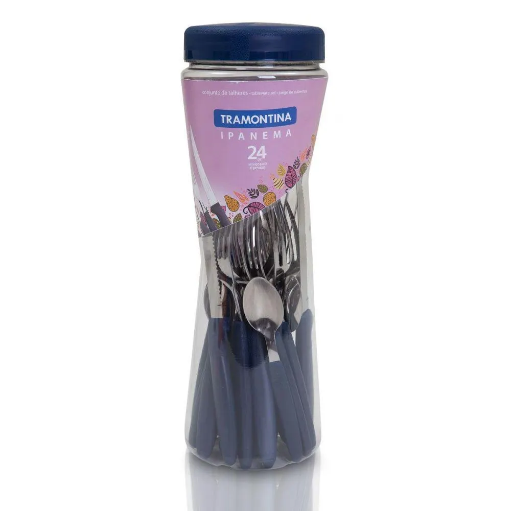 Faqueiro Ipanema 24 Peças Tramontina - Azul