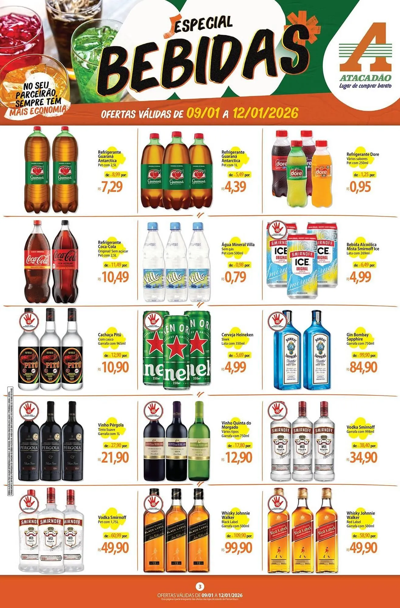 Encarte de Folheto Atacadão 9 de janeiro até 12 de janeiro 2026 - Pagina 3
