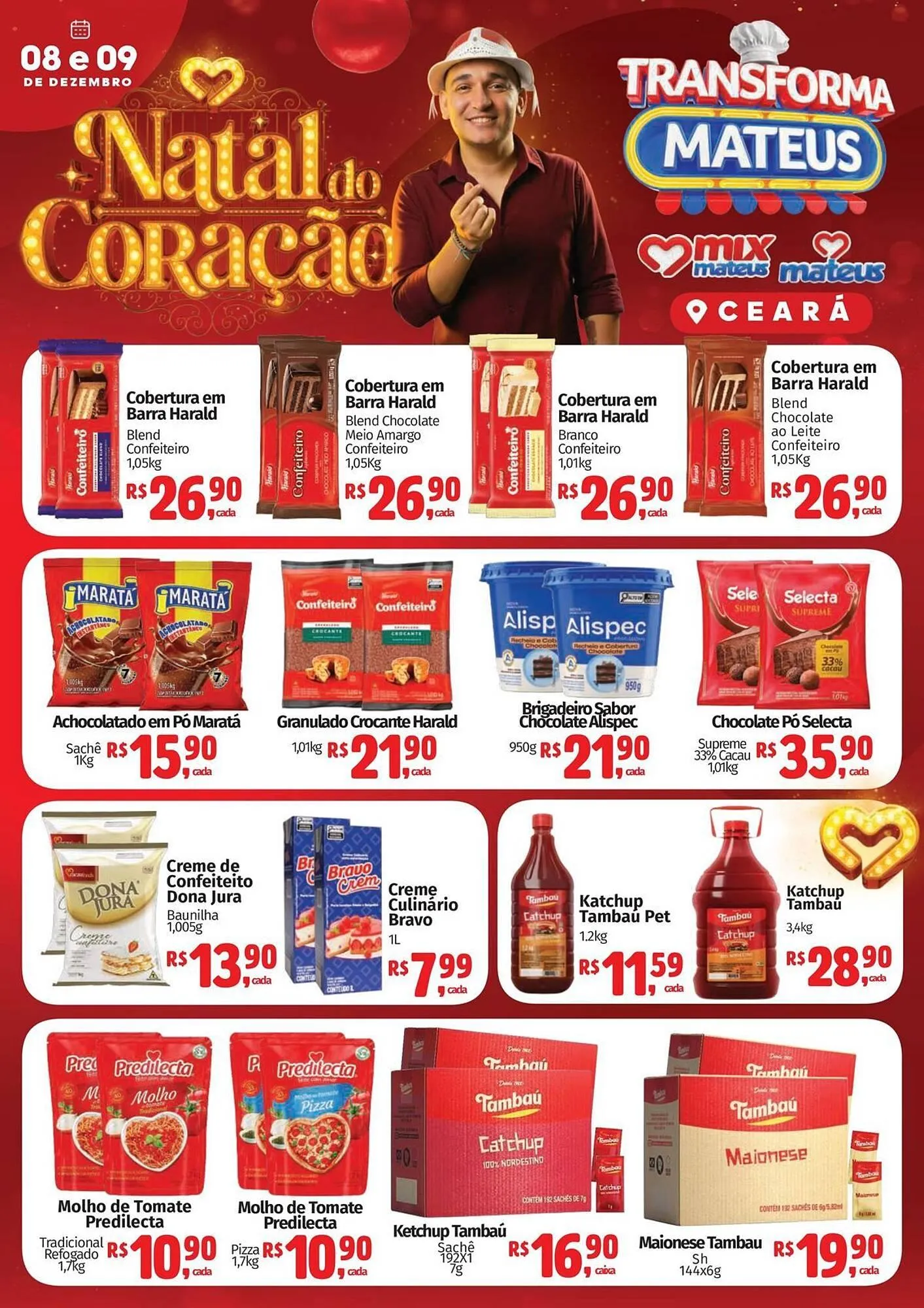 Encarte de Catálogo Supermercados Mateus 8 de dezembro até 9 de dezembro 2025 - Pagina 1