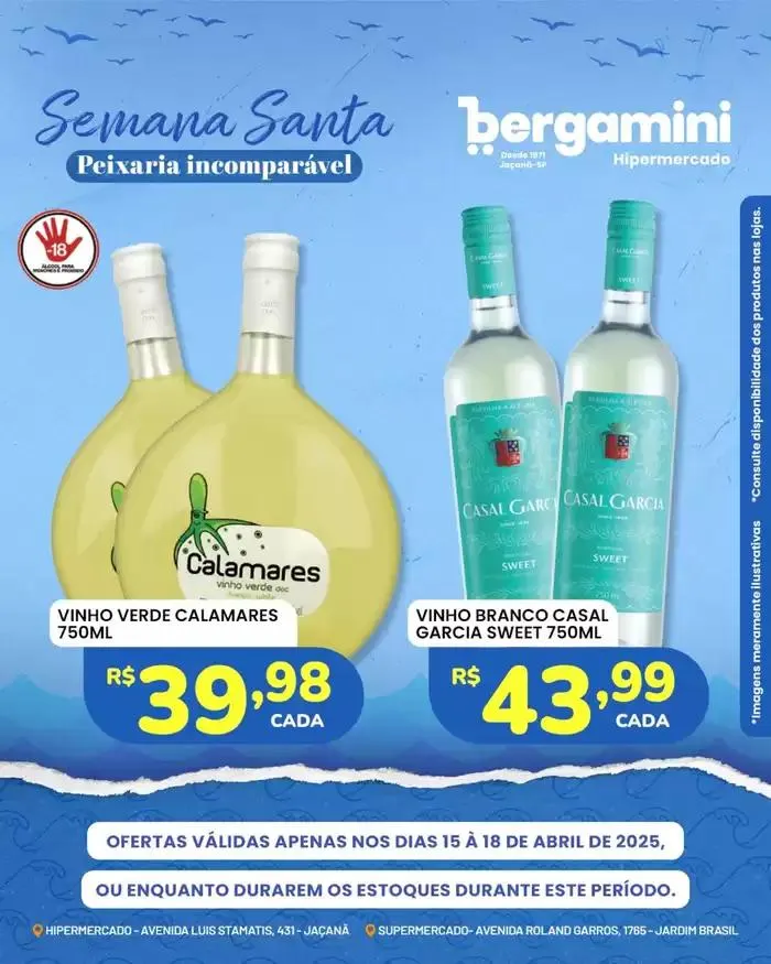 Encarte de Encarte Supermercado Bergamini 18 de abril até 21 de abril 2025 - Pagina 6