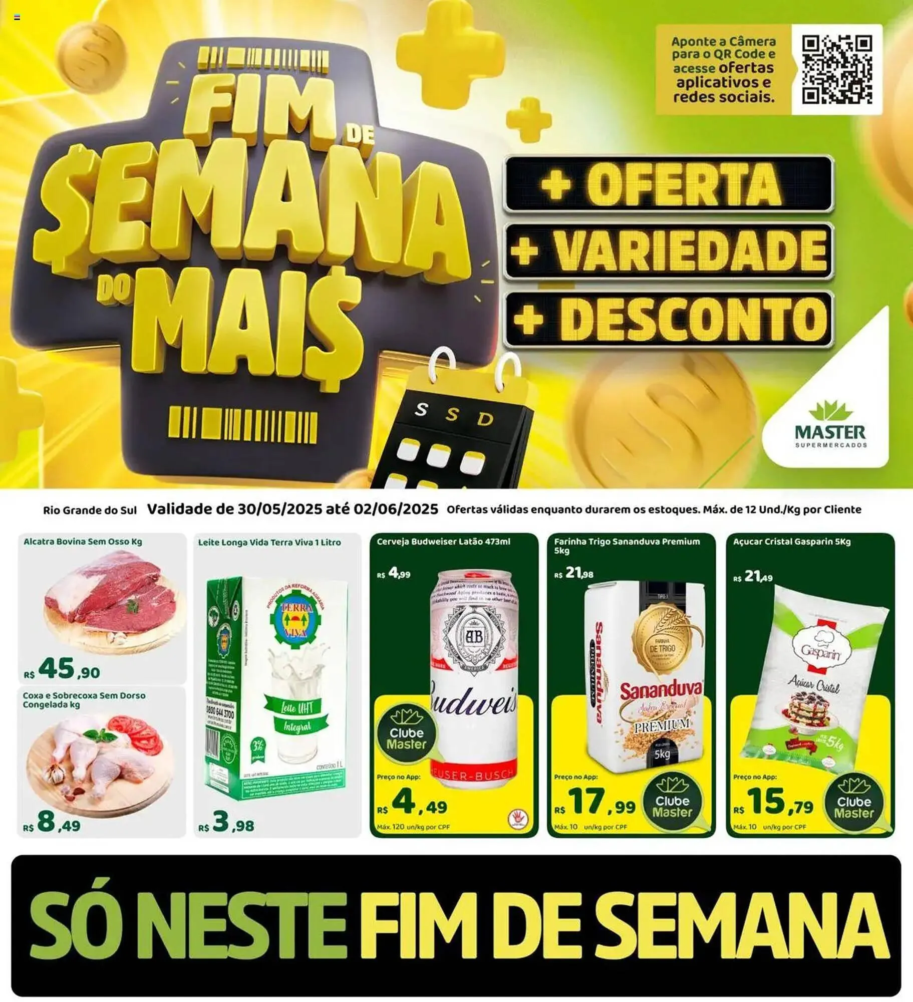 Encarte de Catálogo Master Supermercados 30 de maio até 3 de junho 2025 - Pagina 1