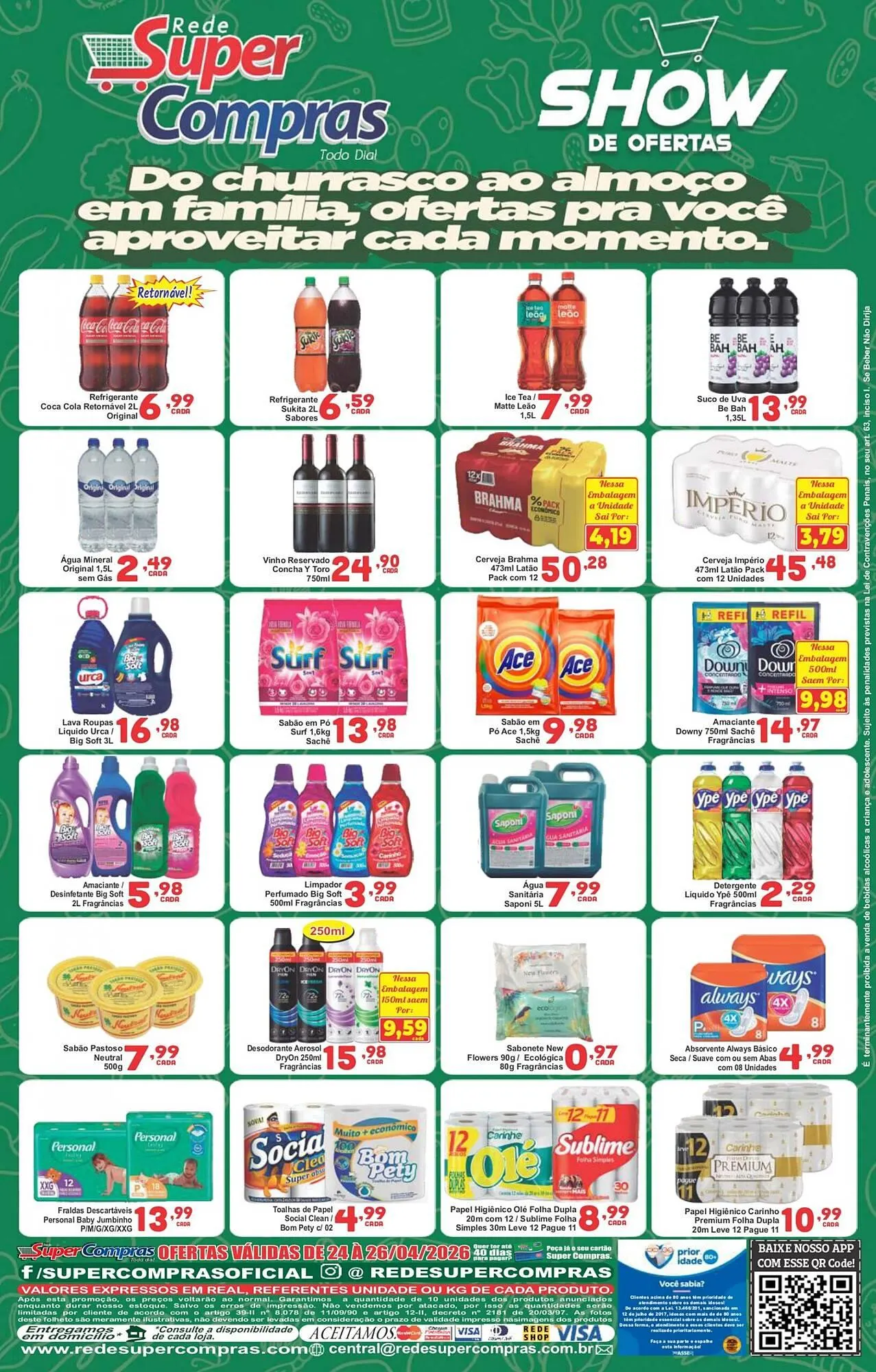 Encarte de Encarte Rede Super Compras 24 de abril até 26 de abril 2026 - Pagina 2