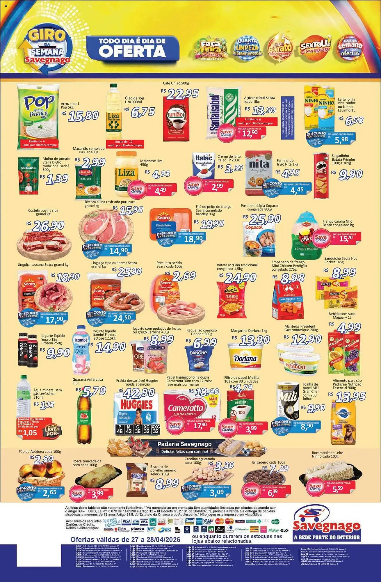 Encarte de Catálogo Supermercados Savegnago 27 de abril até 29 de abril 2026 - Pagina 2